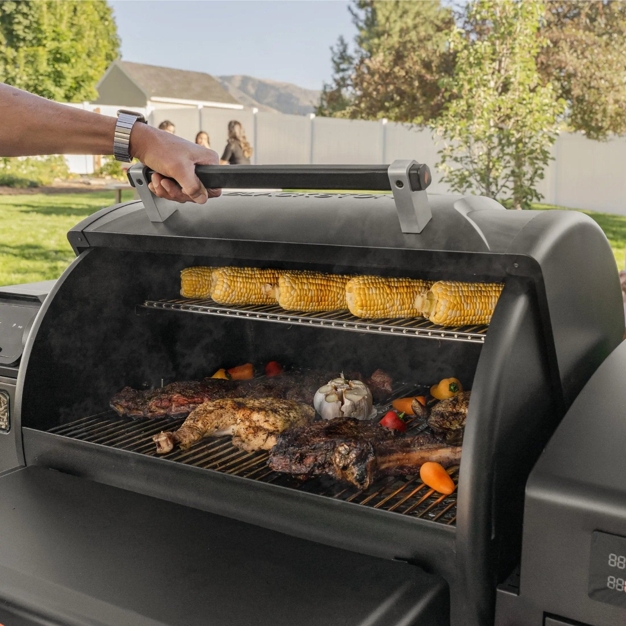 Blackstone - 900 Pellet Air Fryer Combo - 2258 - Pellet Grill by Blackstone | Buy at Agent BBQ