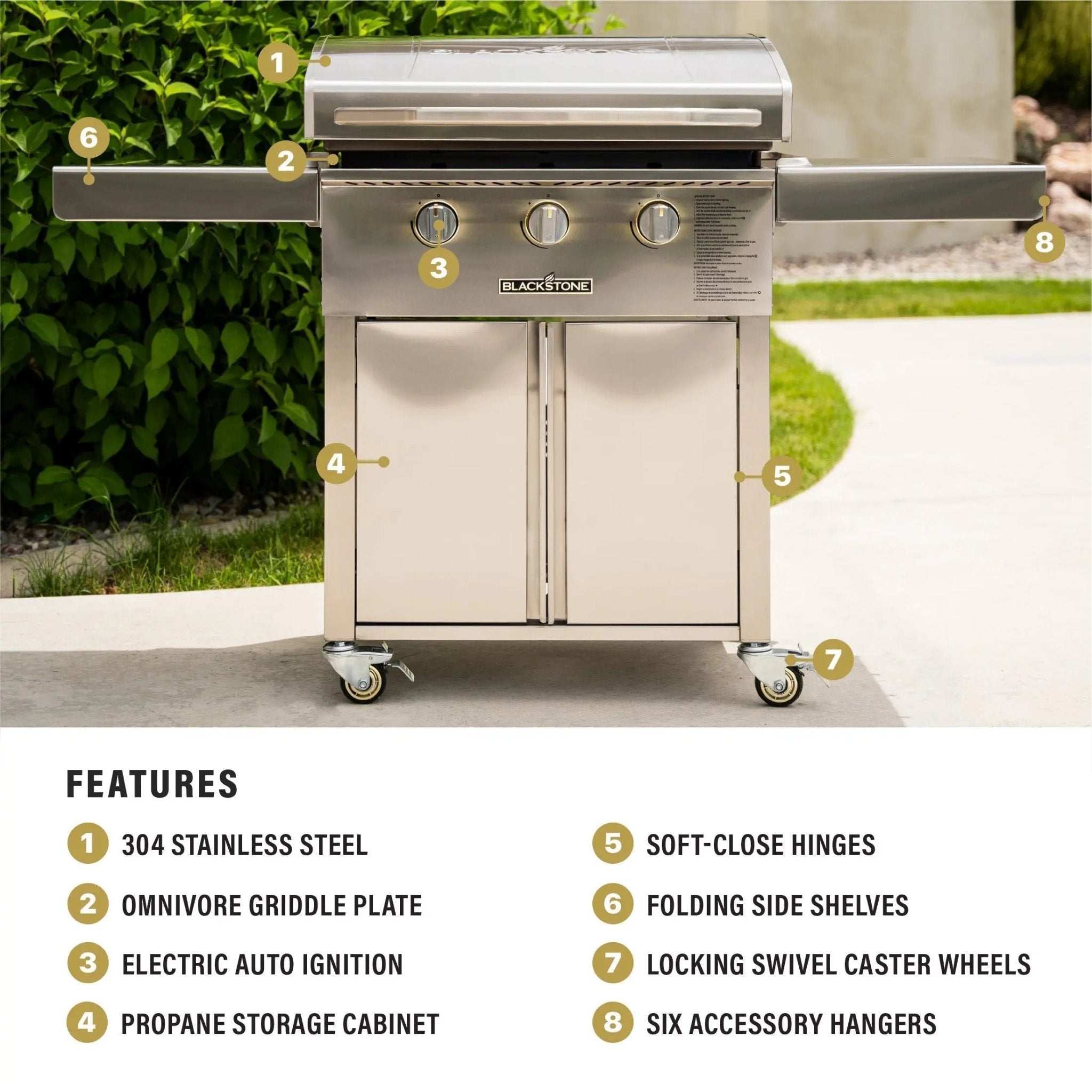 Blackstone Select 28" Griddle with Cabinet - 6009 - by Blackstone | Buy at Agent BBQ
