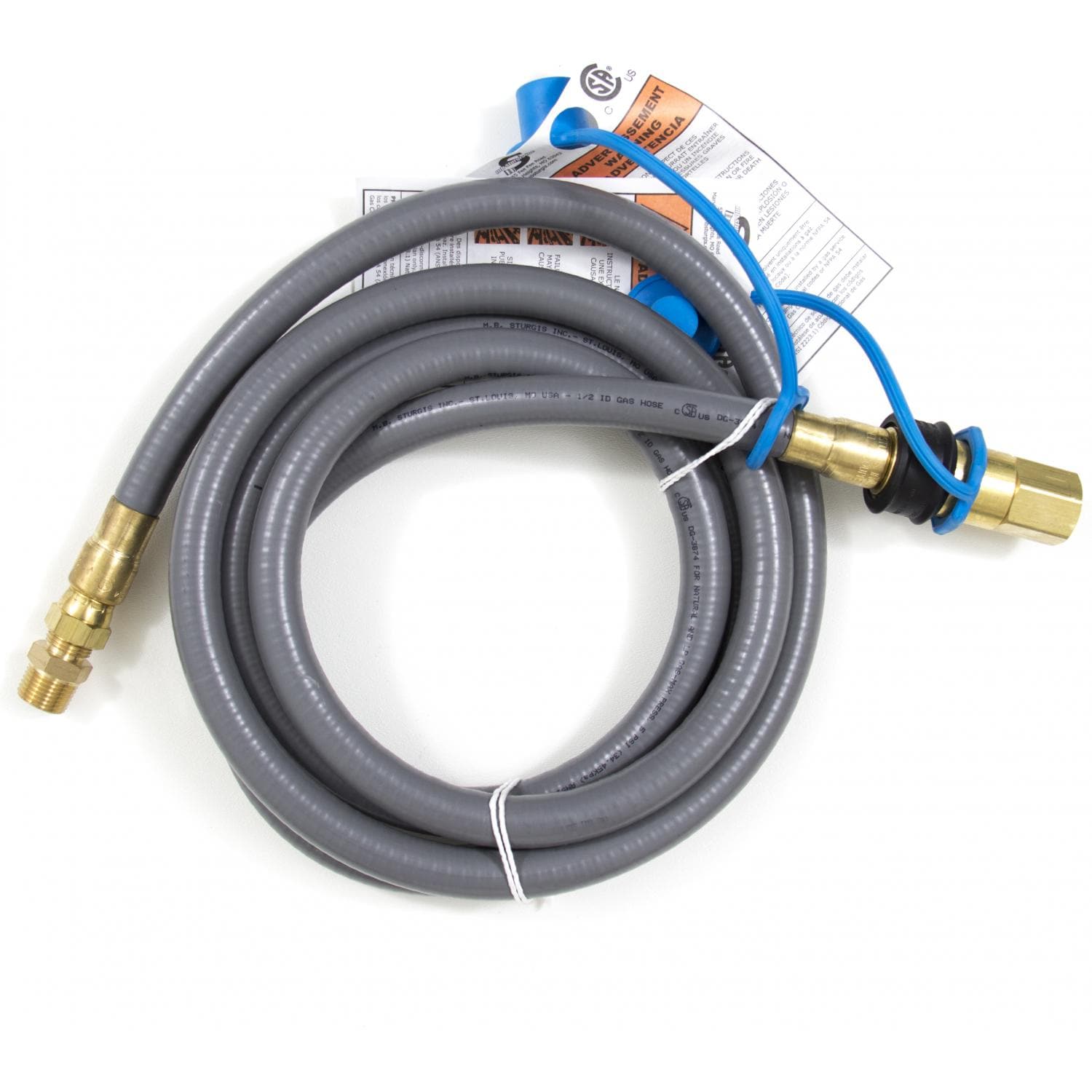 Blaze 10 Ft. Natural Gas/Bulk Propane Hose W/ Quick Disconnect - BLZ - NG - HOSE - by Blaze Grills | Buy at Agent BBQ