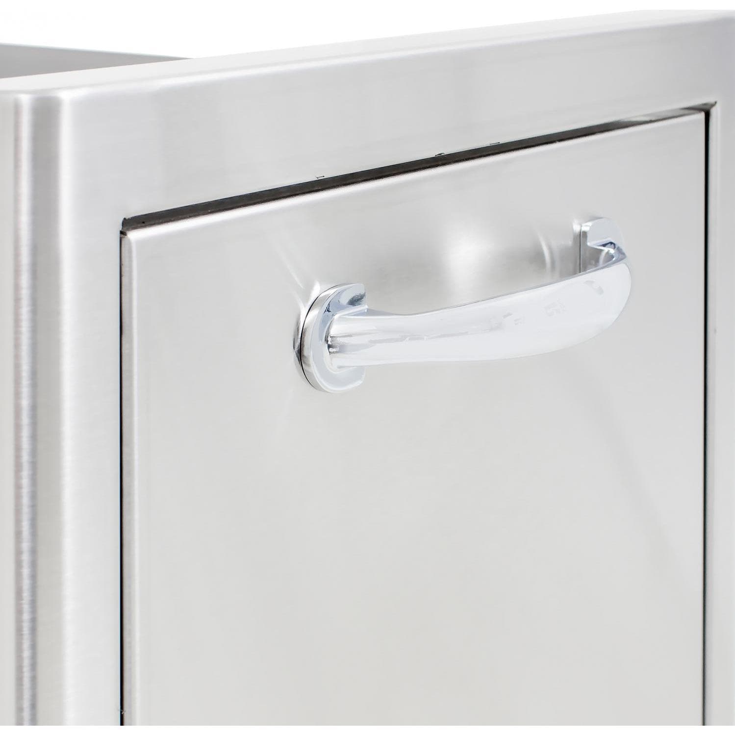 Blaze 13" Narrow Roll - Out Trash Bin in Stainless Steel (BLZ - TRNW - DRW) - by Blaze Grills | Buy at Agent BBQ