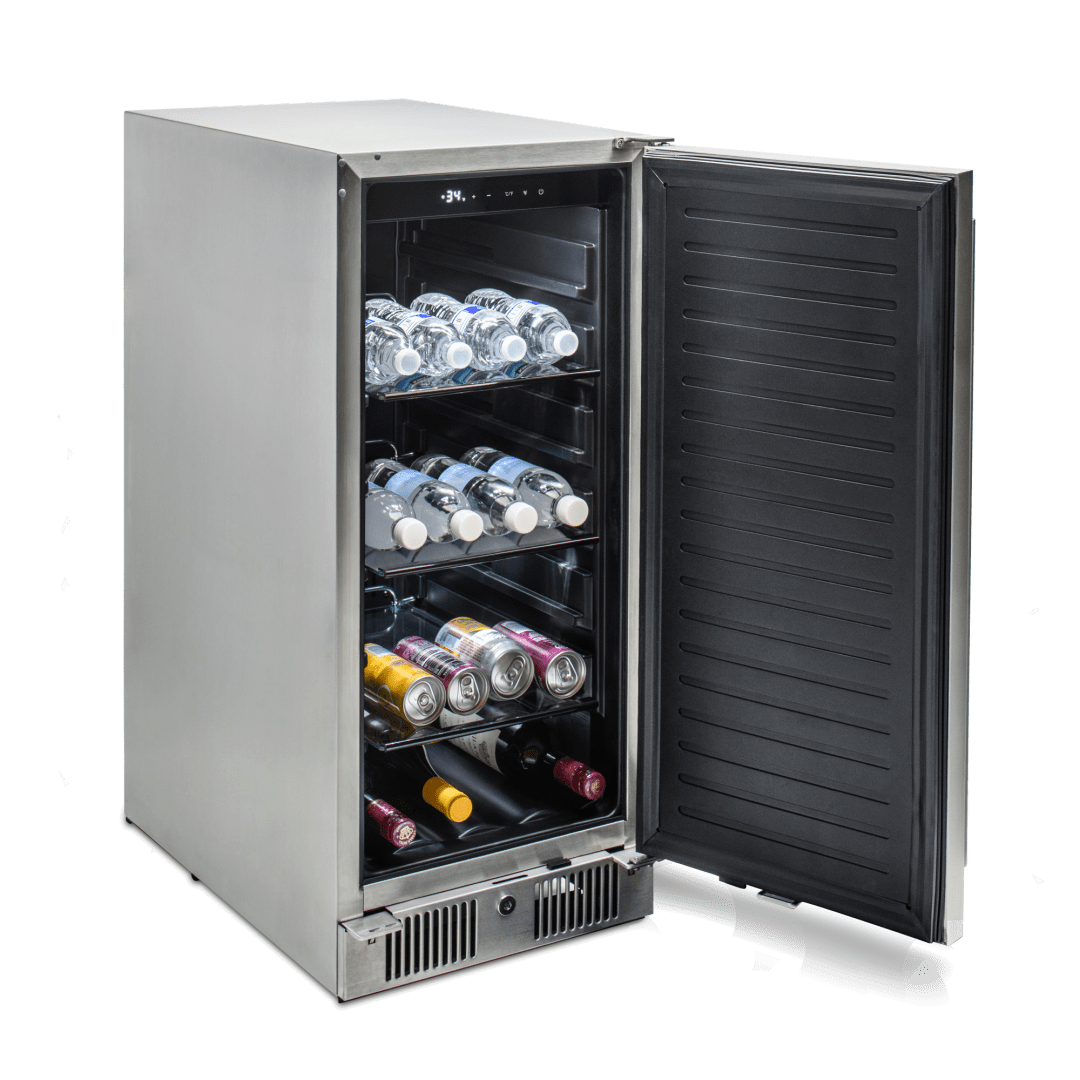 Blaze 15 - Inch 3.2 Cu. Ft. Outdoor Rated Compact Refrigerator - BLZ - SSRF - 15 - by Blaze Grills | Buy at Agent BBQ