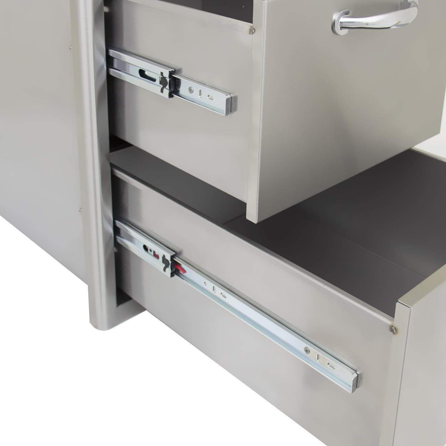 Blaze 16" Triple Access Drawer in Stainless Steel BLZ - DRW3 - R - LT - by Blaze Grills | Buy at Agent BBQ