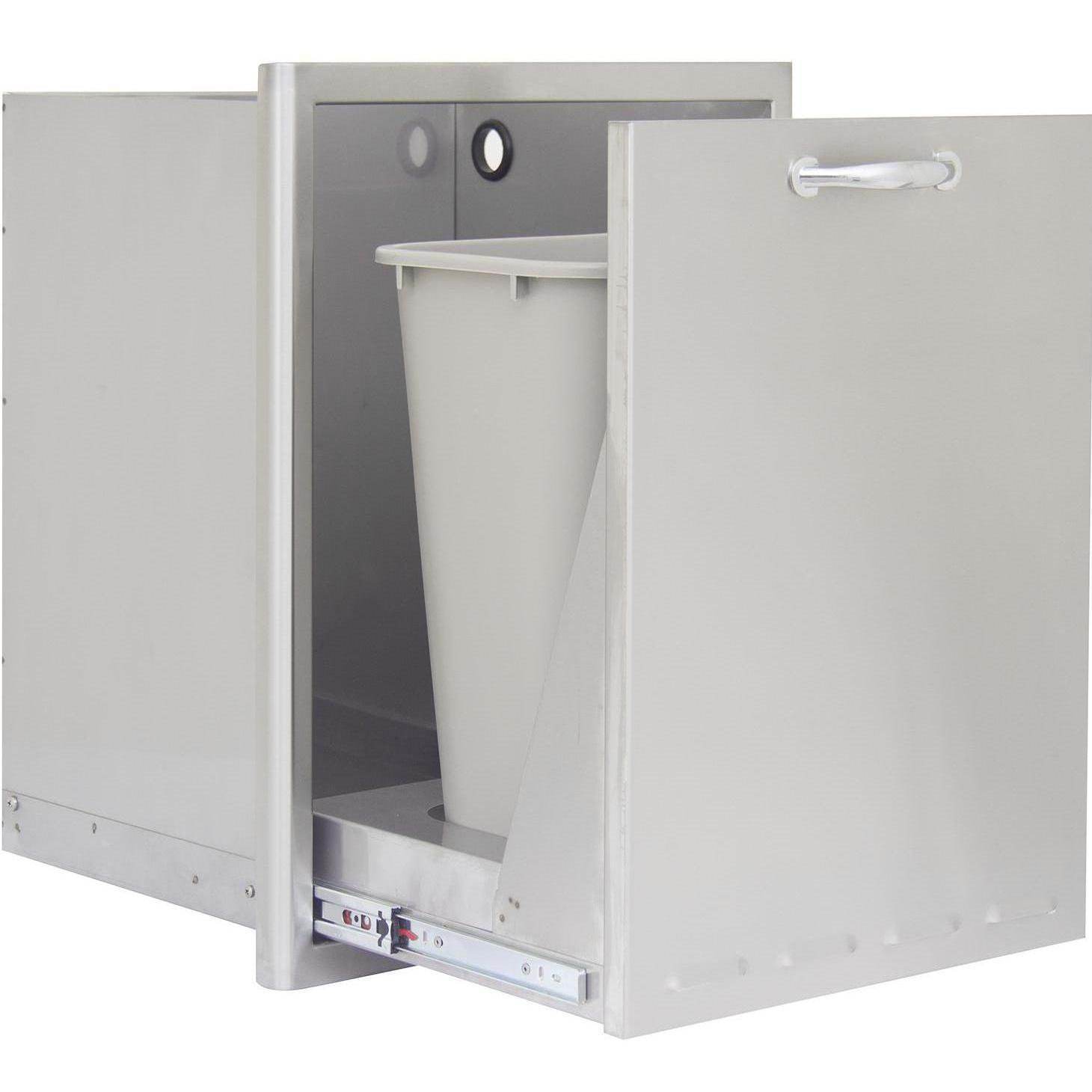 Blaze 20" Roll - Out Trash / Propane Tank Drawer in Stainless Steel Finish (BLZ - TRLP - DRW) - by Blaze Grills | Buy at Agent BBQ