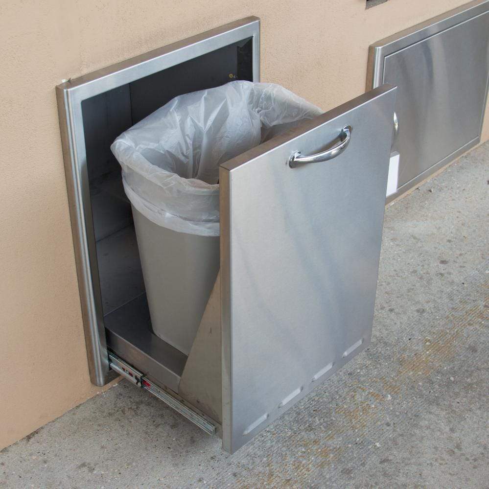 Blaze 20" Roll - Out Trash / Propane Tank Drawer in Stainless Steel Finish (BLZ - TRLP - DRW) - by Blaze Grills | Buy at Agent BBQ