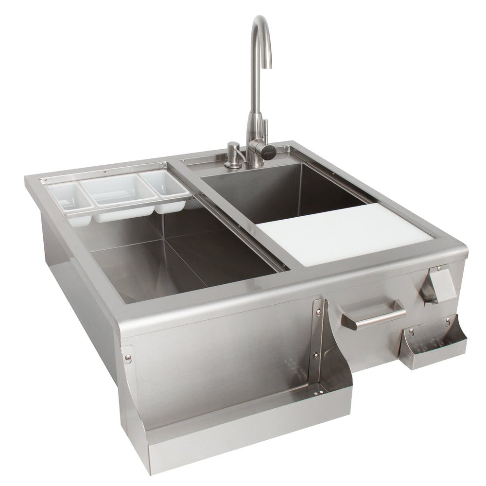 Blaze 30 - Inch Beverage Center With Sink & Ice Bin Cooler - BLZ - 30CKT - SNK - by Blaze Grills | Buy at Agent BBQ