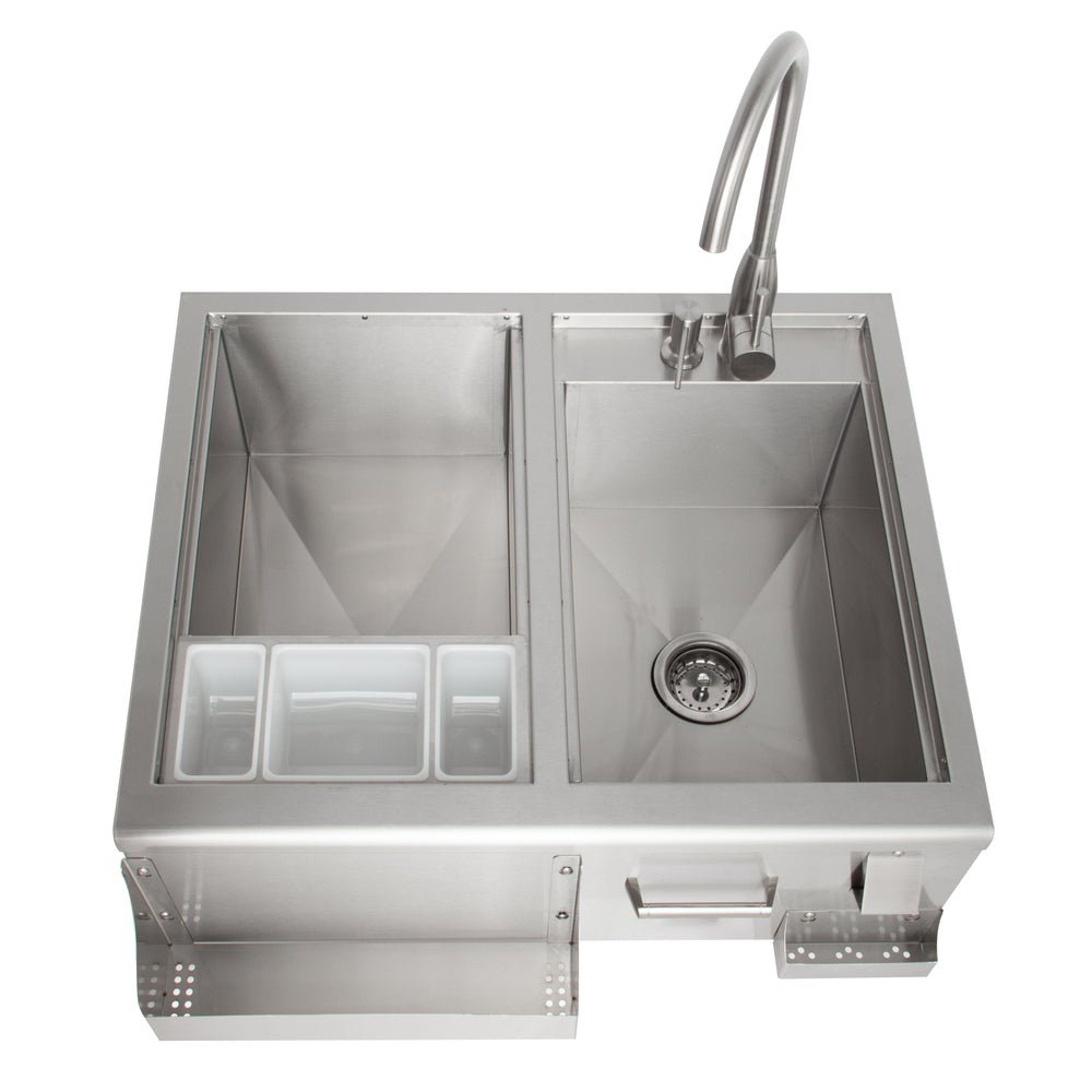 Blaze 30 - Inch Beverage Center With Sink & Ice Bin Cooler - BLZ - 30CKT - SNK - by Blaze Grills | Buy at Agent BBQ