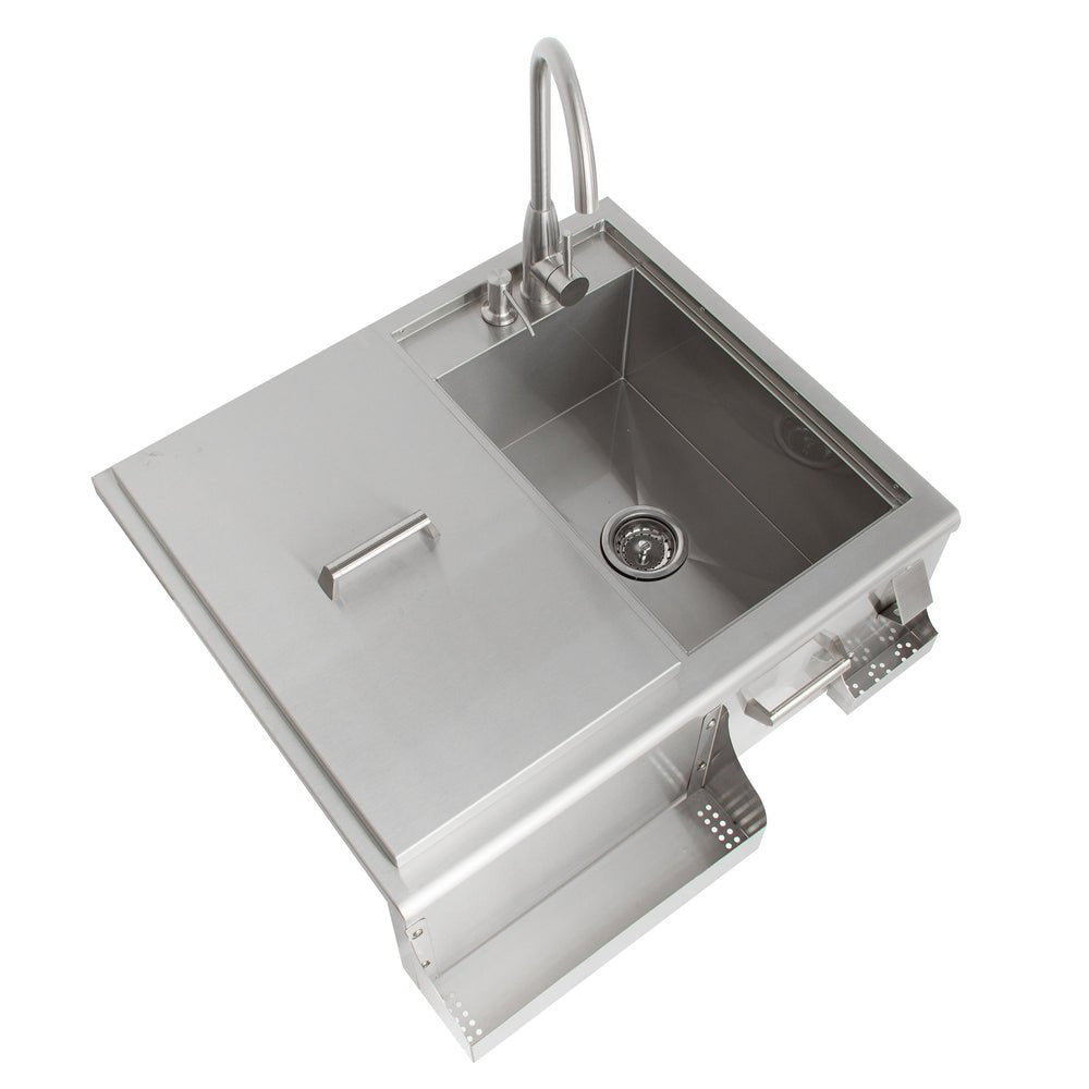 Blaze 30 - Inch Beverage Center With Sink & Ice Bin Cooler - BLZ - 30CKT - SNK - by Blaze Grills | Buy at Agent BBQ