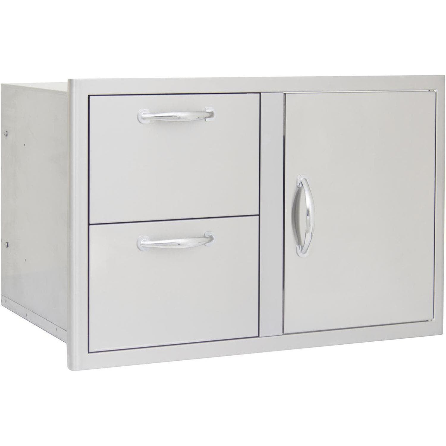 Blaze 32" Double Drawer Combo in Stainless Steel BLZ - DDC - R - LTSC - by Blaze Grills | Buy at Agent BBQ