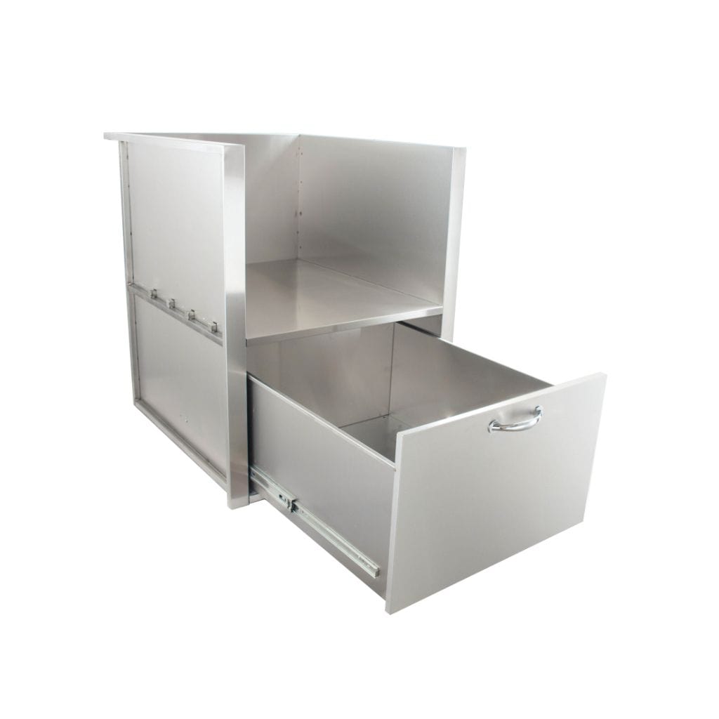 Blaze 34 - Inch Kamado Sleeve with Drawer - by Blaze Grills | Buy at Agent BBQ