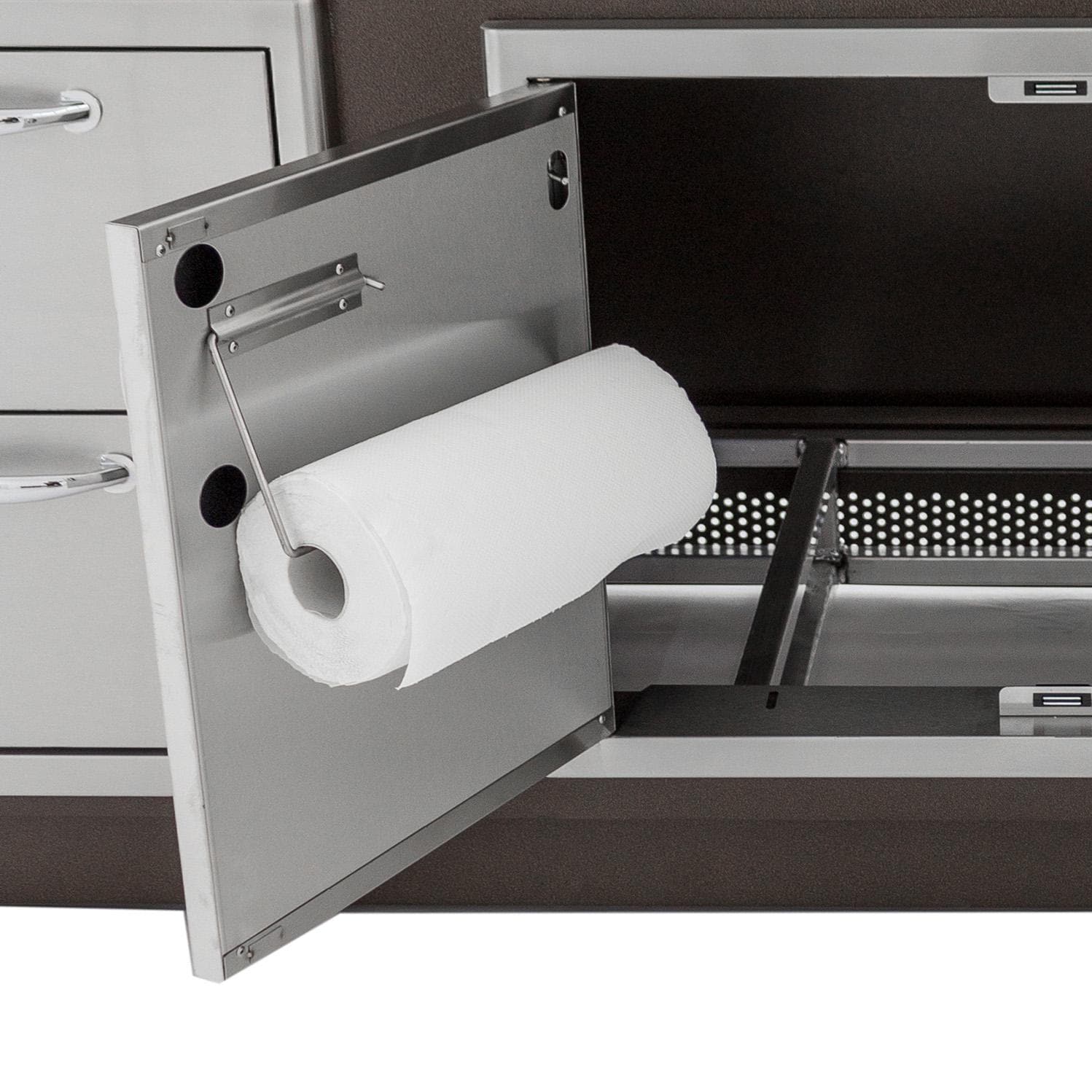 Blaze 40" Double Door With Paper Towel Holder in Stainless Steel Finish (BLZ - AD40 - R) - by Blaze Grills | Buy at Agent BBQ