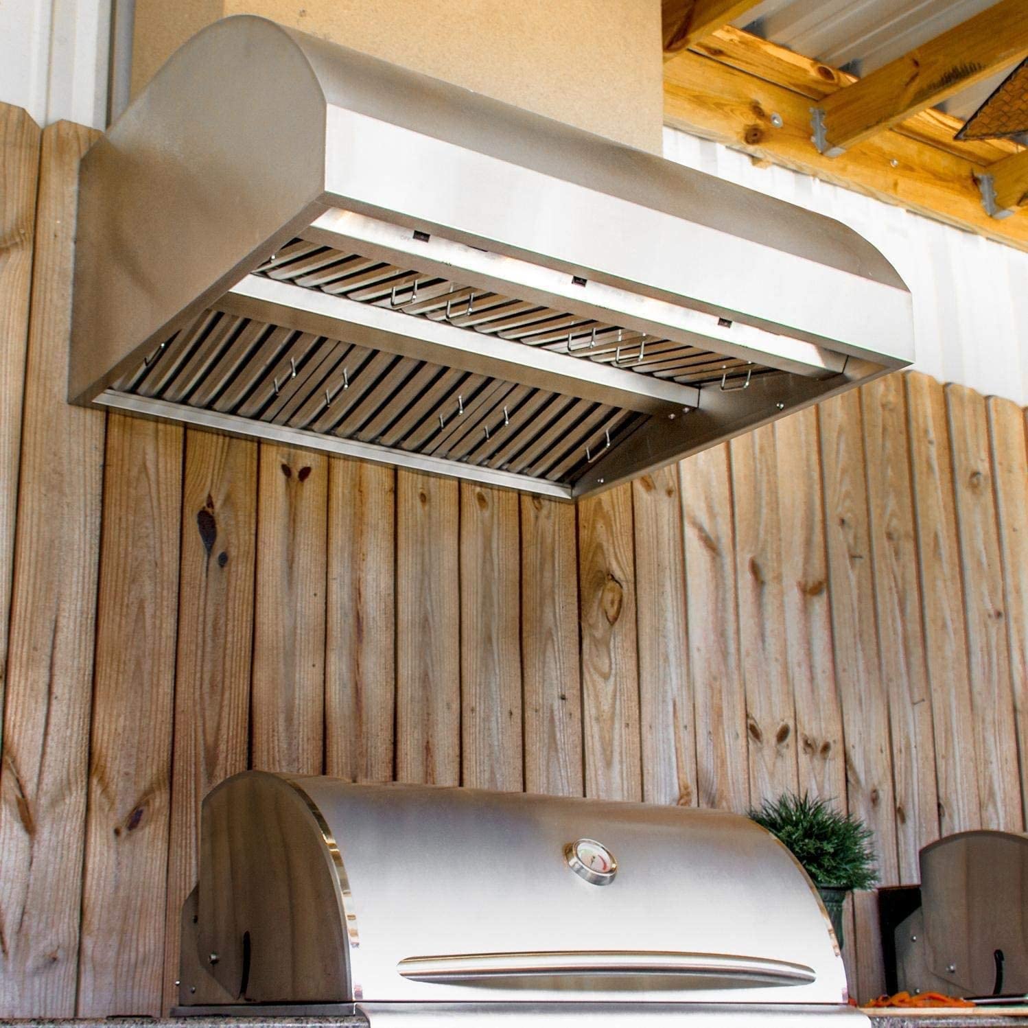 Blaze 42 in. Stainless Steel Outdoor Vent Hood with 2,000 CFM (BLZ - 42 - VHOOD) - Outdoor Vent Hood by Blaze Grills | Buy at Agent BBQ