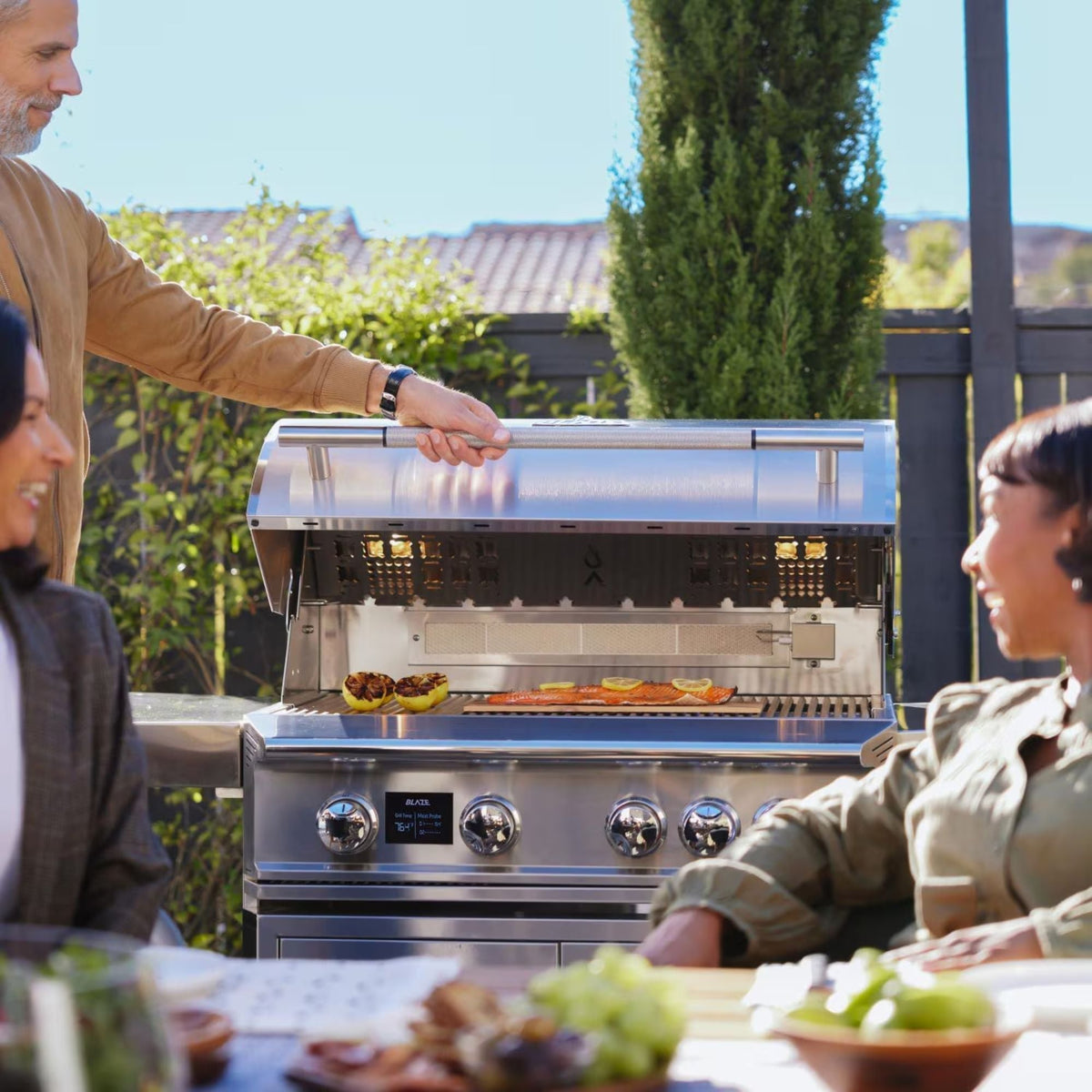 Blaze LTE PRO 32 - Inch 4 - Burner Freestanding Gas Grill w/ Digital Temperature Screen & Rear Infrared Burner - by Blaze Grills | Buy at Agent BBQ