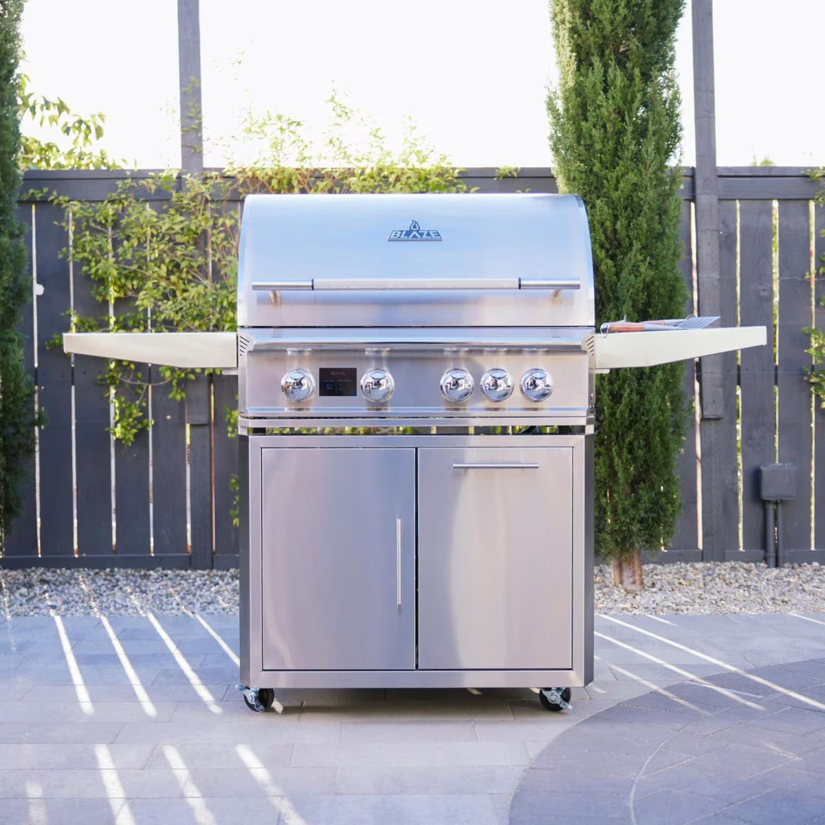 Blaze LTE PRO 32 - Inch 4 - Burner Freestanding Gas Grill w/ Digital Temperature Screen & Rear Infrared Burner - by Blaze Grills | Buy at Agent BBQ