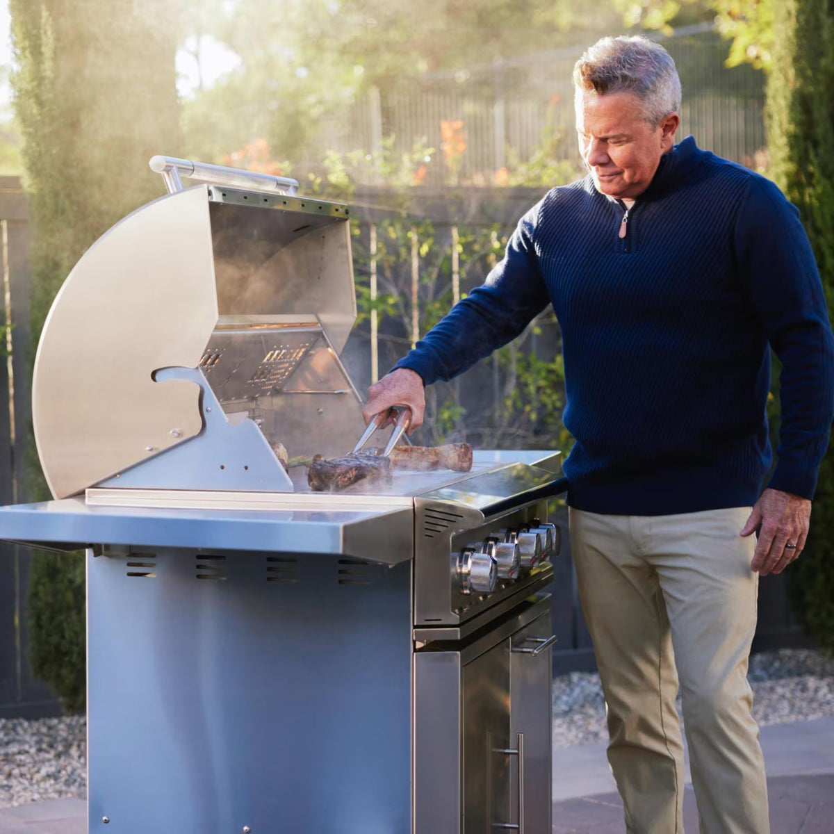 Blaze LTE PRO 32 - Inch 4 - Burner Freestanding Gas Grill w/ Digital Temperature Screen & Rear Infrared Burner - by Blaze Grills | Buy at Agent BBQ