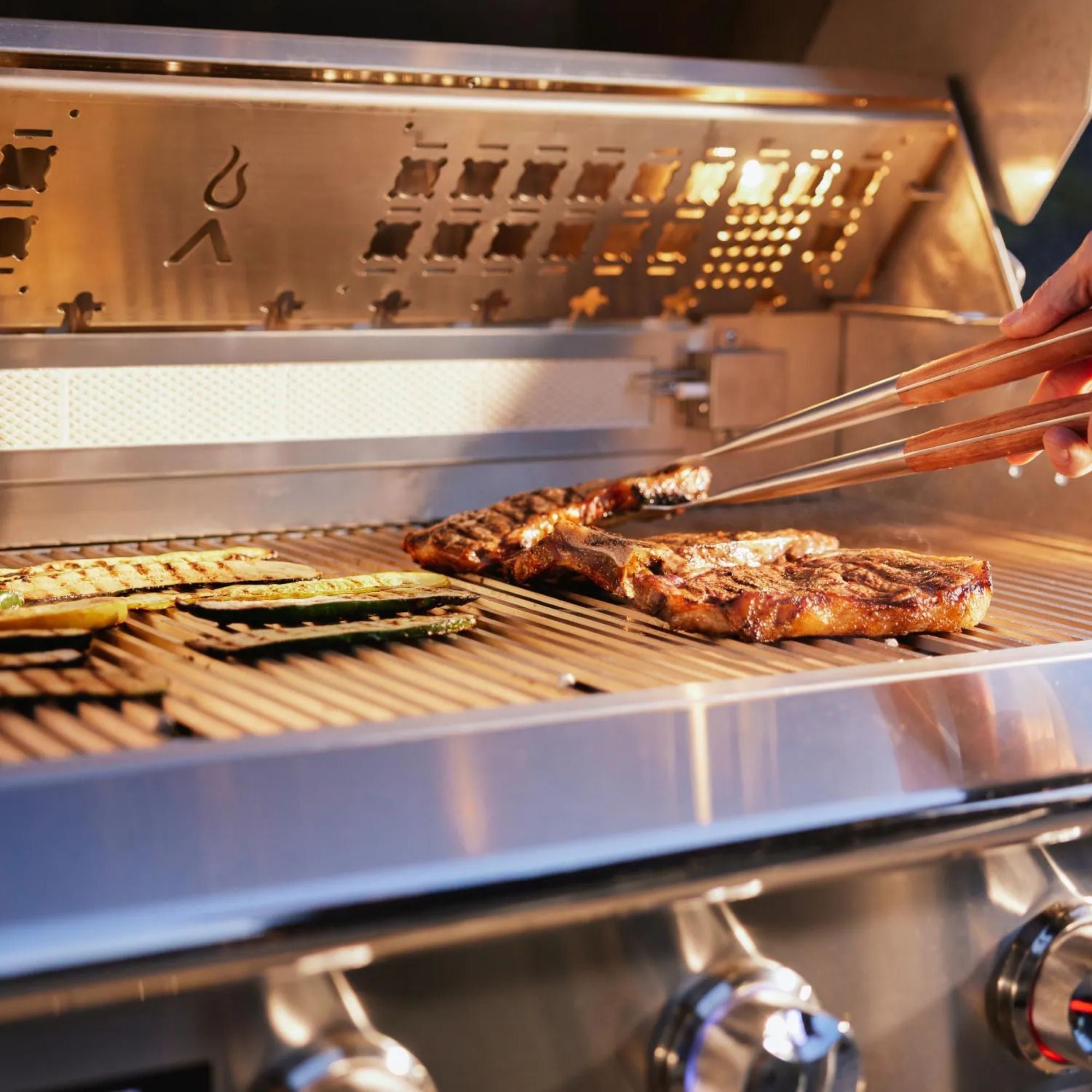 Blaze LTE PRO 40 - Inch 5 - Burner Built - in Gas Grill w/ Digital Temperature Screen & Rear Infrared Burner - by Blaze Grills | Buy at Agent BBQ