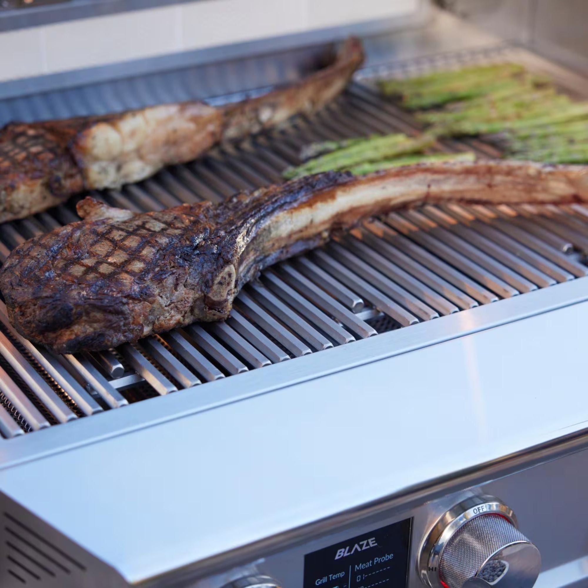 Blaze LTE PRO 40 - Inch 5 - Burner Freestanding Gas Grill w/ Digital Temperature Screen & Rear Infrared Burner - by Blaze Grills | Buy at Agent BBQ