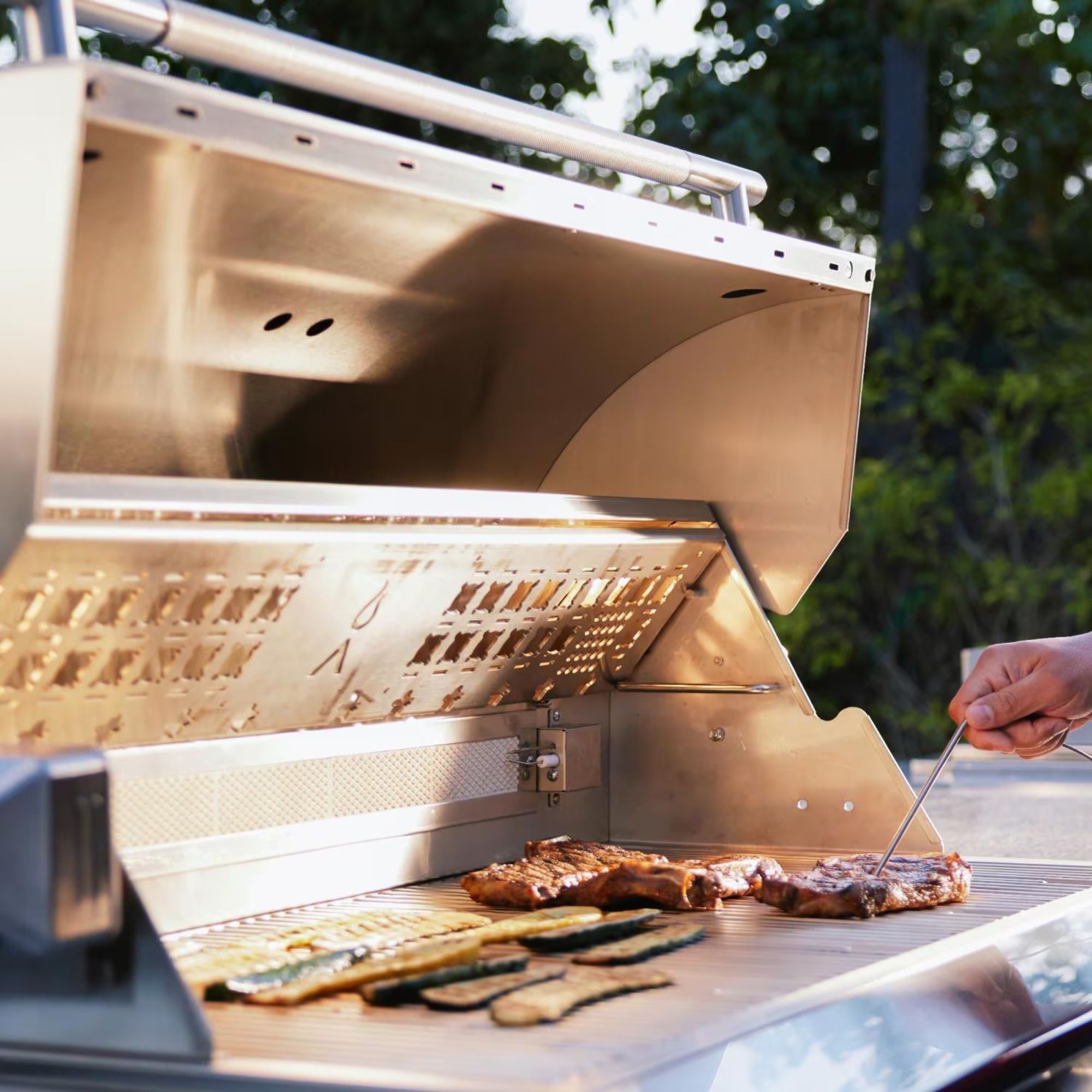 Blaze LTE PRO 40 - Inch 5 - Burner Freestanding Gas Grill w/ Digital Temperature Screen & Rear Infrared Burner - by Blaze Grills | Buy at Agent BBQ