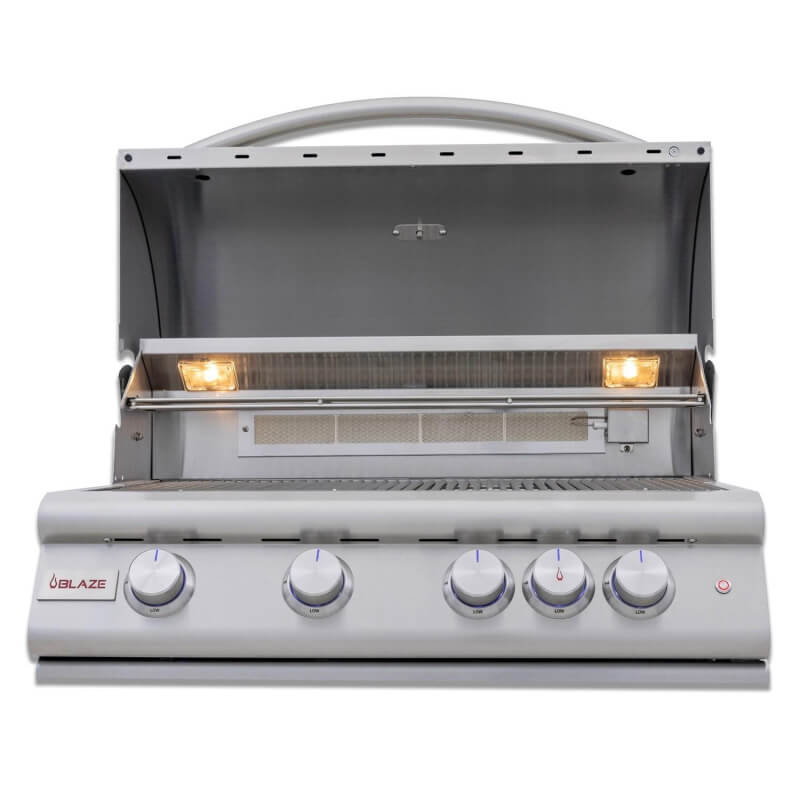 Blaze Morning Glow 10 - Ft Outdoor Kitchen Island w/ 32 - Inch Marine - Grade Premium LTE+ Grill & Refrigerator - by Blaze Grills | Buy at Agent BBQ