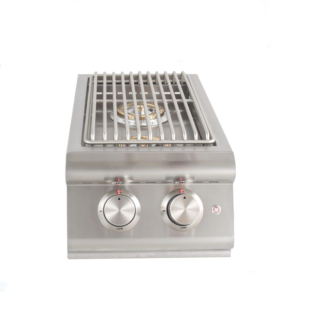 Blaze Premium LTE Built - In Gas High Performance Power Burner W/ Wok Ring & Stainless Steel Lid - BLZ - PBLTE - LP/NG - by Blaze Grills | Buy at Agent BBQ