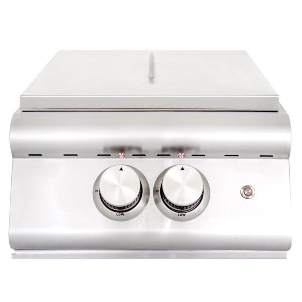 Blaze Premium LTE Built - In Gas High Performance Power Burner W/ Wok Ring & Stainless Steel Lid - BLZ - PBLTE - LP/NG - by Blaze Grills | Buy at Agent BBQ