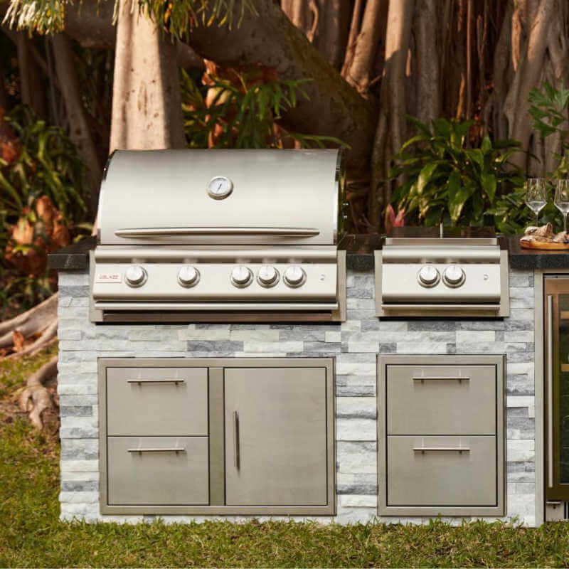 Blaze Premium LTE+ Marine 32 Inch 4 - Burner Gas Built In Grill With Ceramic Flame Tamers - by Blaze Grills | Buy at Agent BBQ