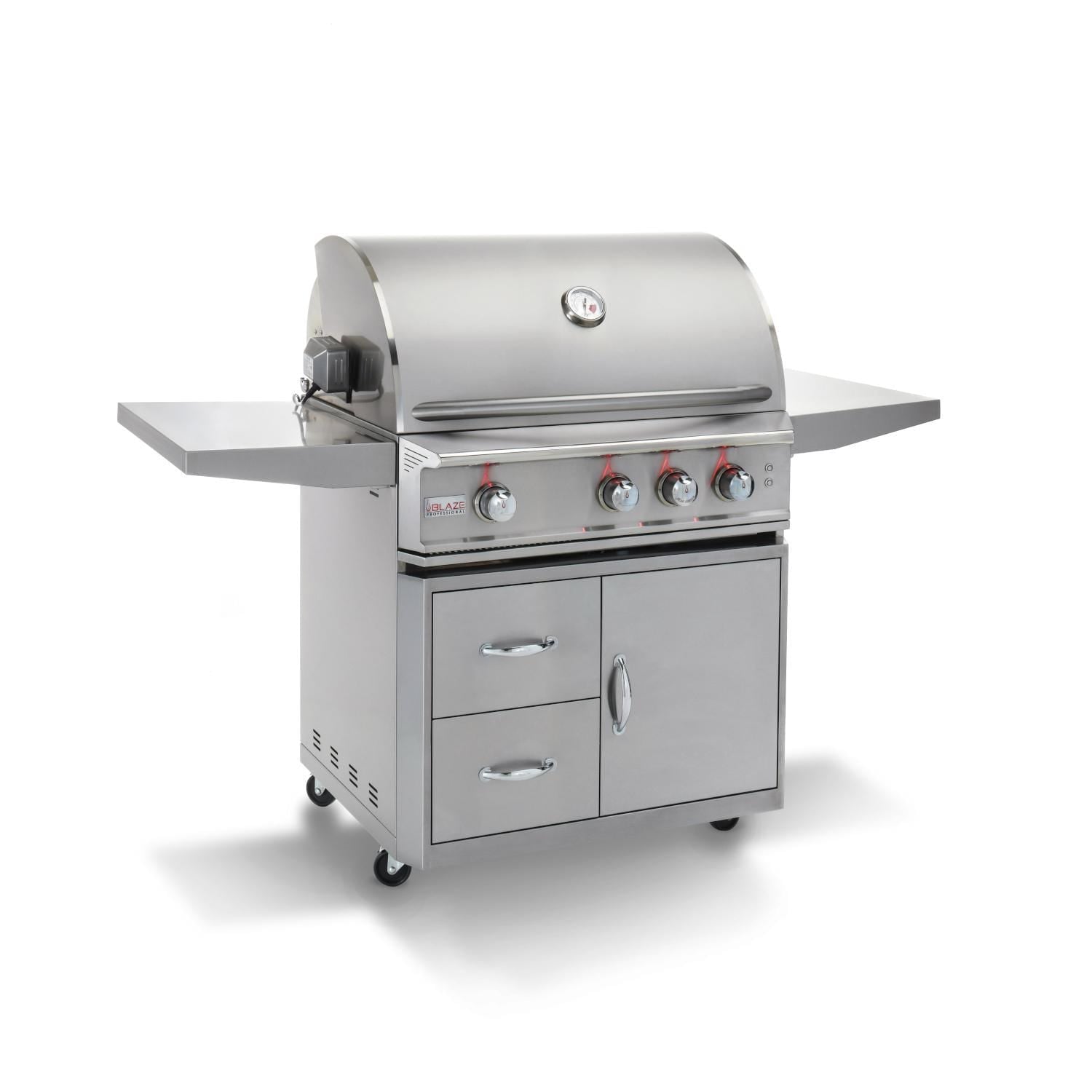 Blaze Professional LUX 34 - Inch 3 - Burner Freestanding Gas Grill With Rear Infrared Burner - BLZ - 3PRO - LP/NG - by Blaze Grills | Buy at Agent BBQ