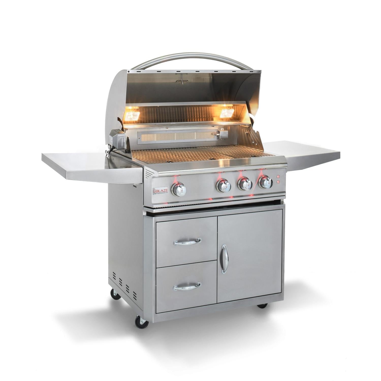Blaze Professional LUX 34 - Inch 3 - Burner Freestanding Gas Grill With Rear Infrared Burner - BLZ - 3PRO - LP/NG - by Blaze Grills | Buy at Agent BBQ