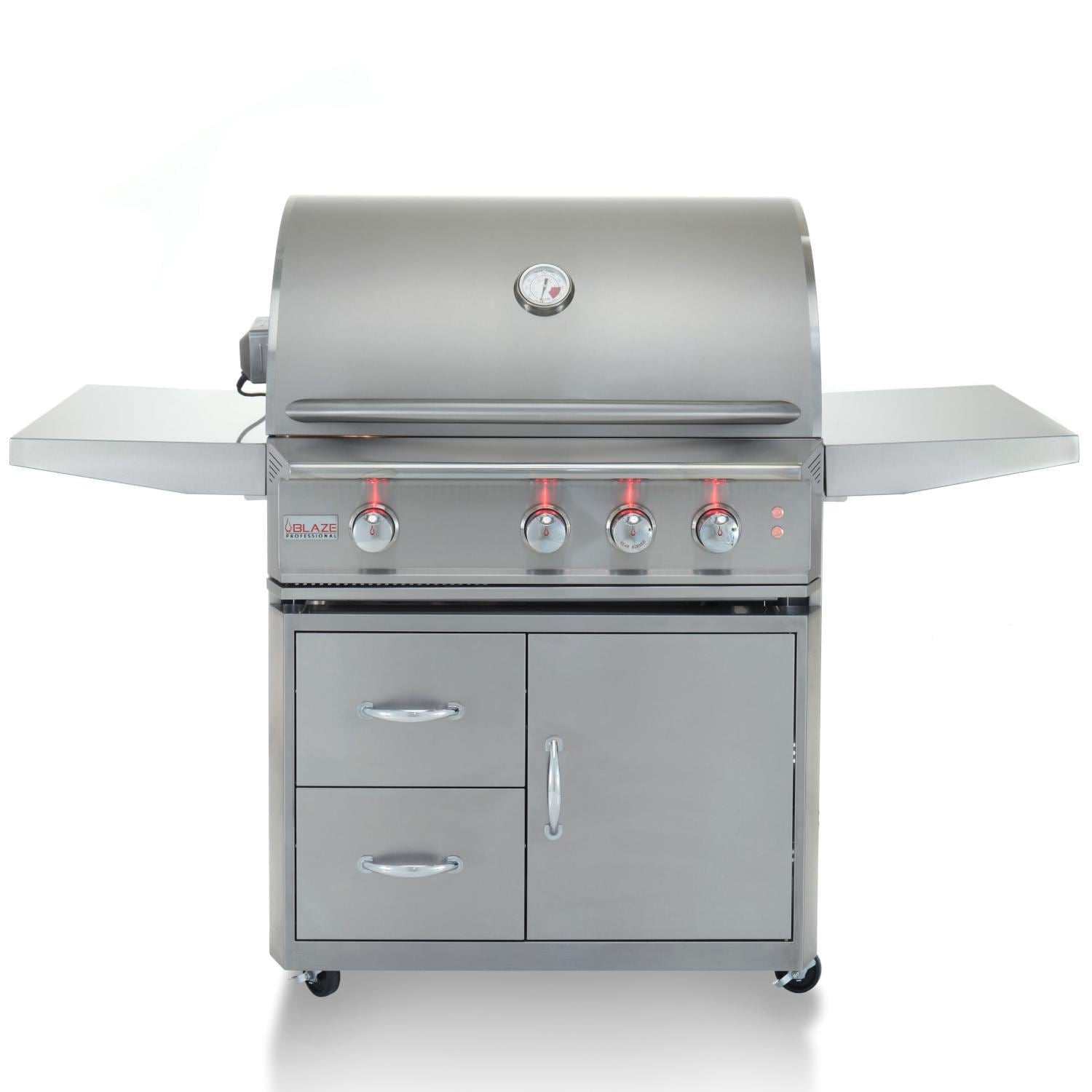 Blaze Professional LUX 34 - Inch 3 - Burner Freestanding Gas Grill With Rear Infrared Burner - BLZ - 3PRO - LP/NG - by Blaze Grills | Buy at Agent BBQ
