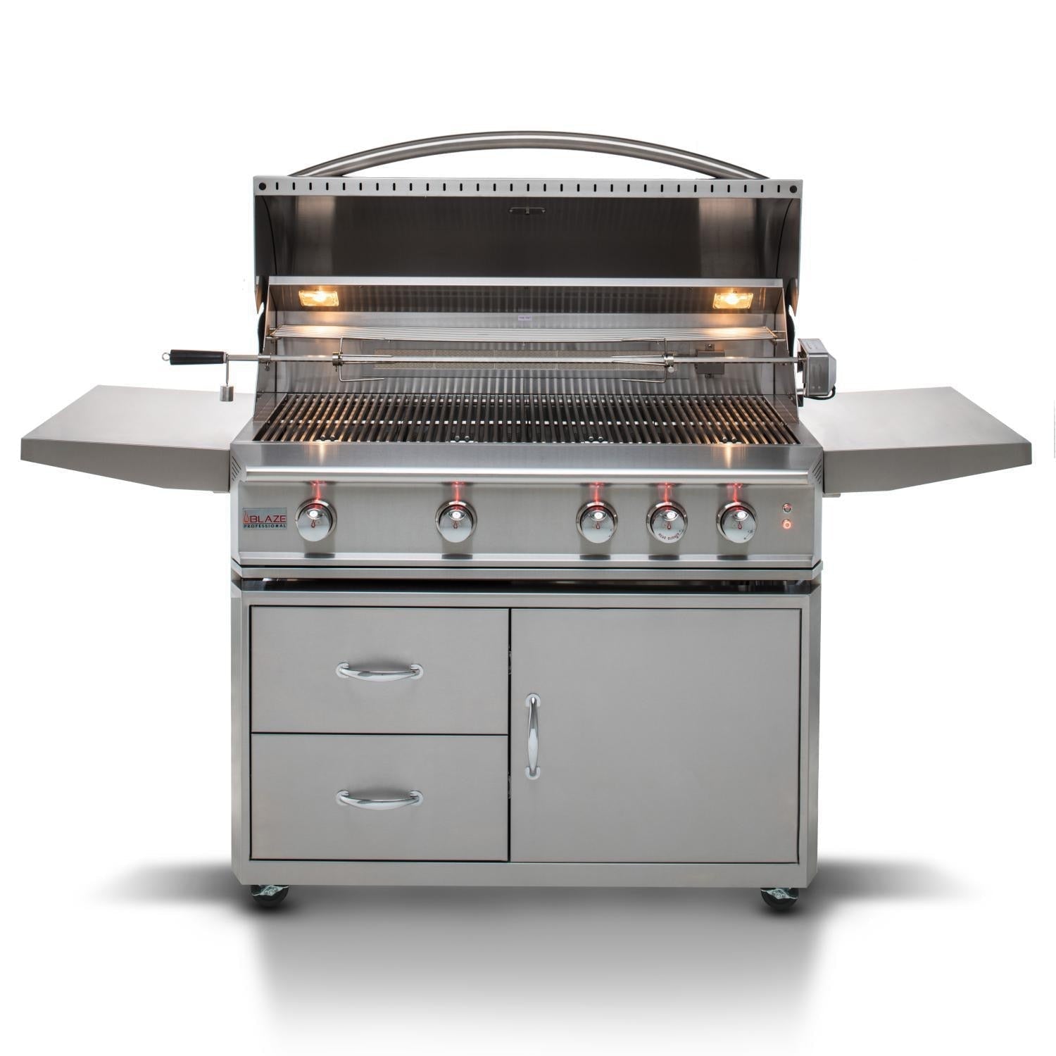 Blaze Professional LUX 44 - Inch 4 - Burner Freestanding Gas Grill With Rear Infrared Burner - BLZ - 4PRO - LP/NG - by Blaze Grills | Buy at Agent BBQ