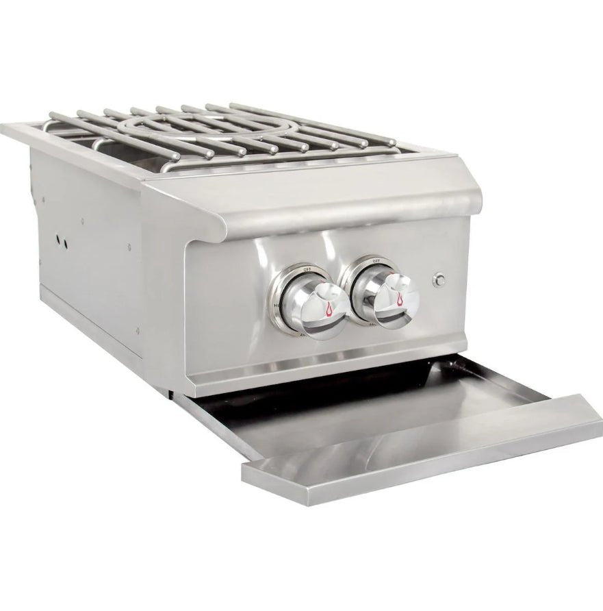 Blaze Professional LUX Built - In Gas High Performance Power Burner W/ Wok Ring & Stainless Steel Lid - BLZ - PROPB - LP/NG - by Blaze Grills | Buy at Agent BBQ