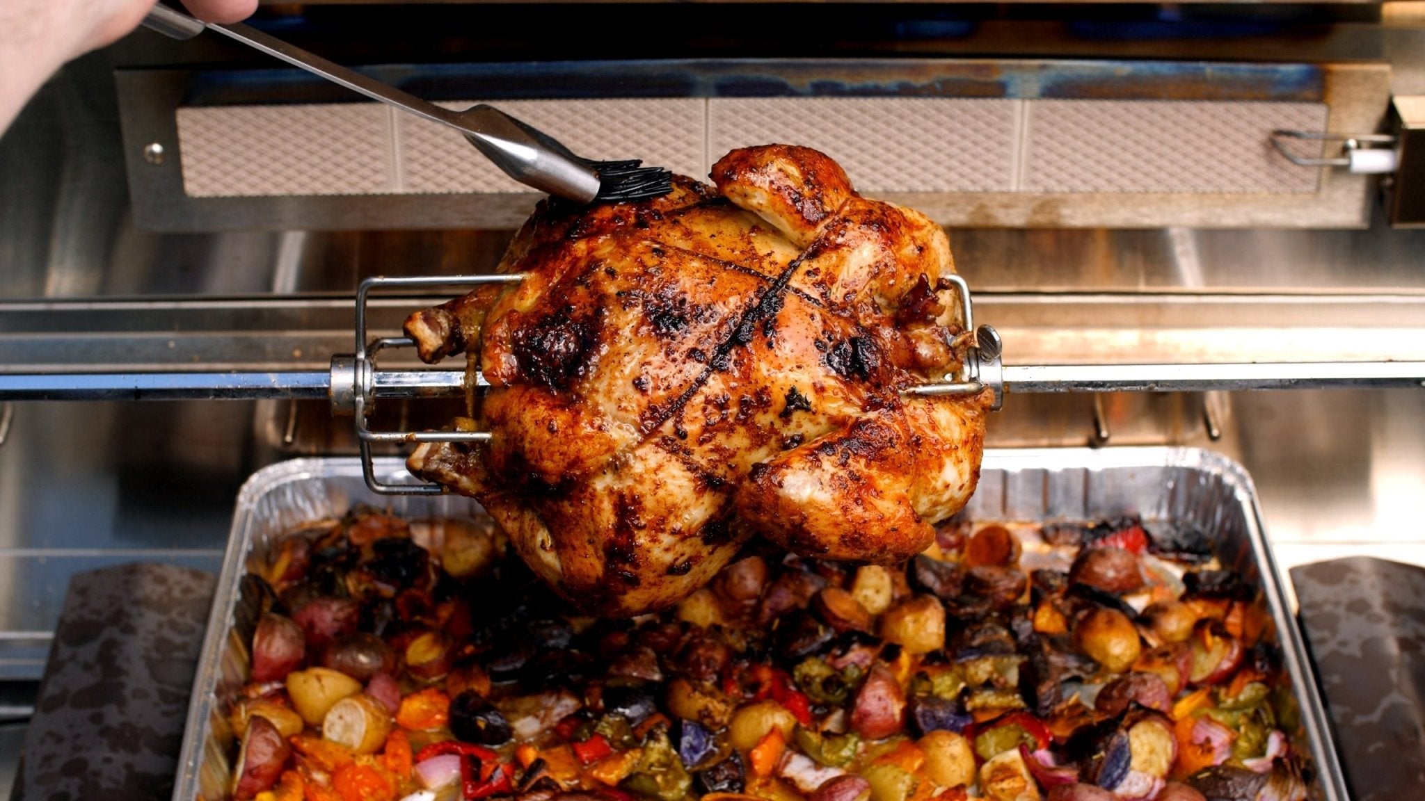 Blaze Rotisserie Kit For 32 - Inch Charcoal & 4 - Burner Gas Grills - BLZ - 34 - ROTIS - SS - by Blaze Grills | Buy at Agent BBQ