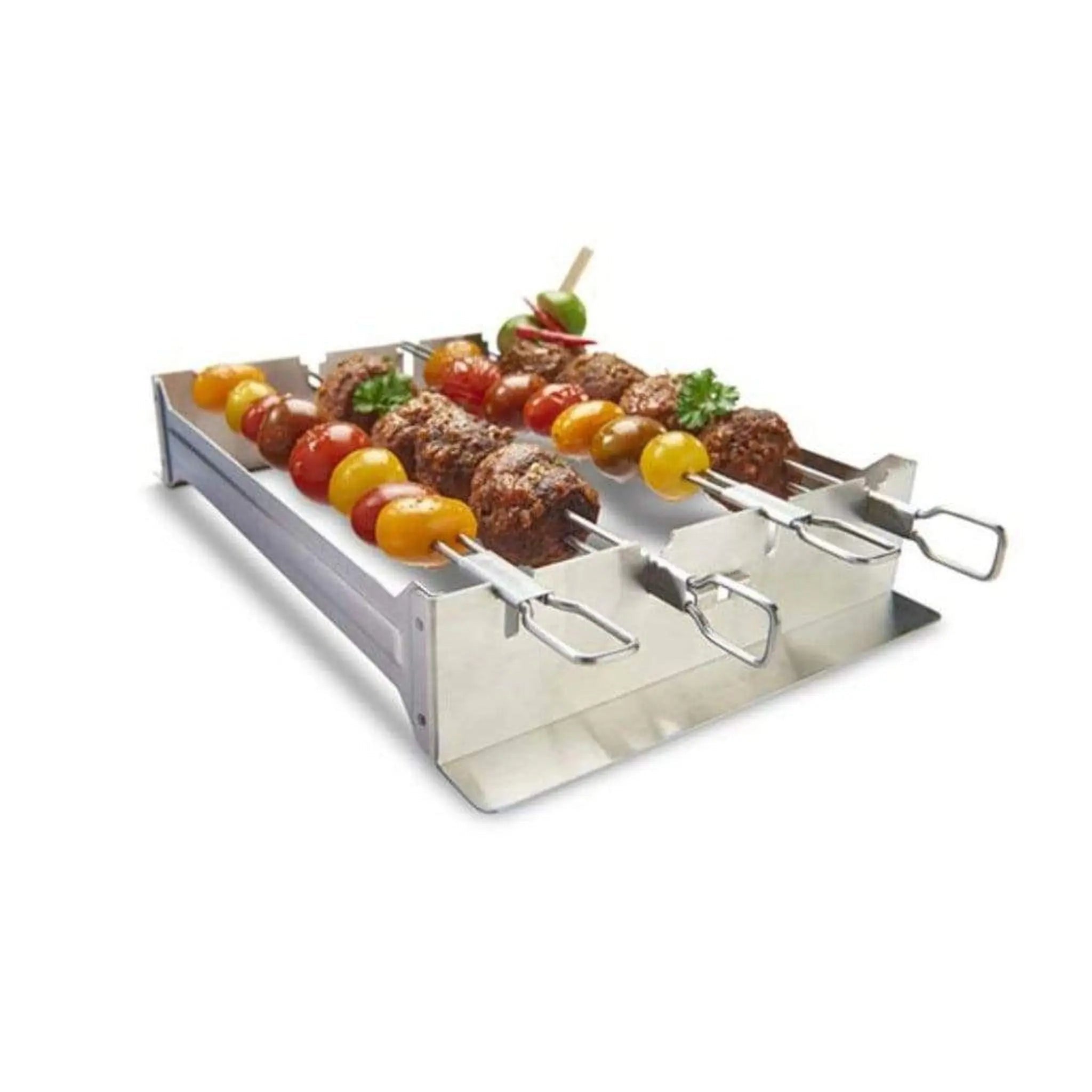 Broil King 12" Stainless Steel Narrow Kebab Rack Set - by Broil King | Buy at Agent BBQ