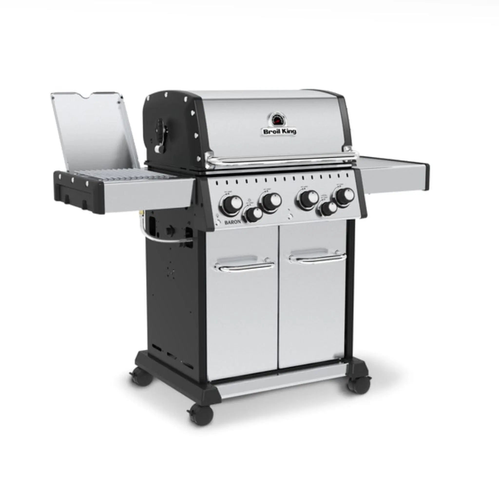 Broil King 57" 4 - Burner Baron S 490 Pro IR Gas Grill w/ Infrared Side Burner & Rear Rotisserie Burner - by Broil King | Buy at Agent BBQ