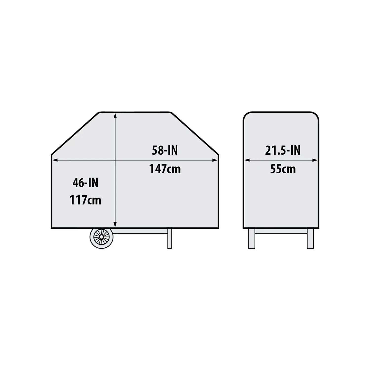 Broil King 58 - Inch Premium Grill Cover for Signet/Crown/Baron - by Broil King | Buy at Agent BBQ
