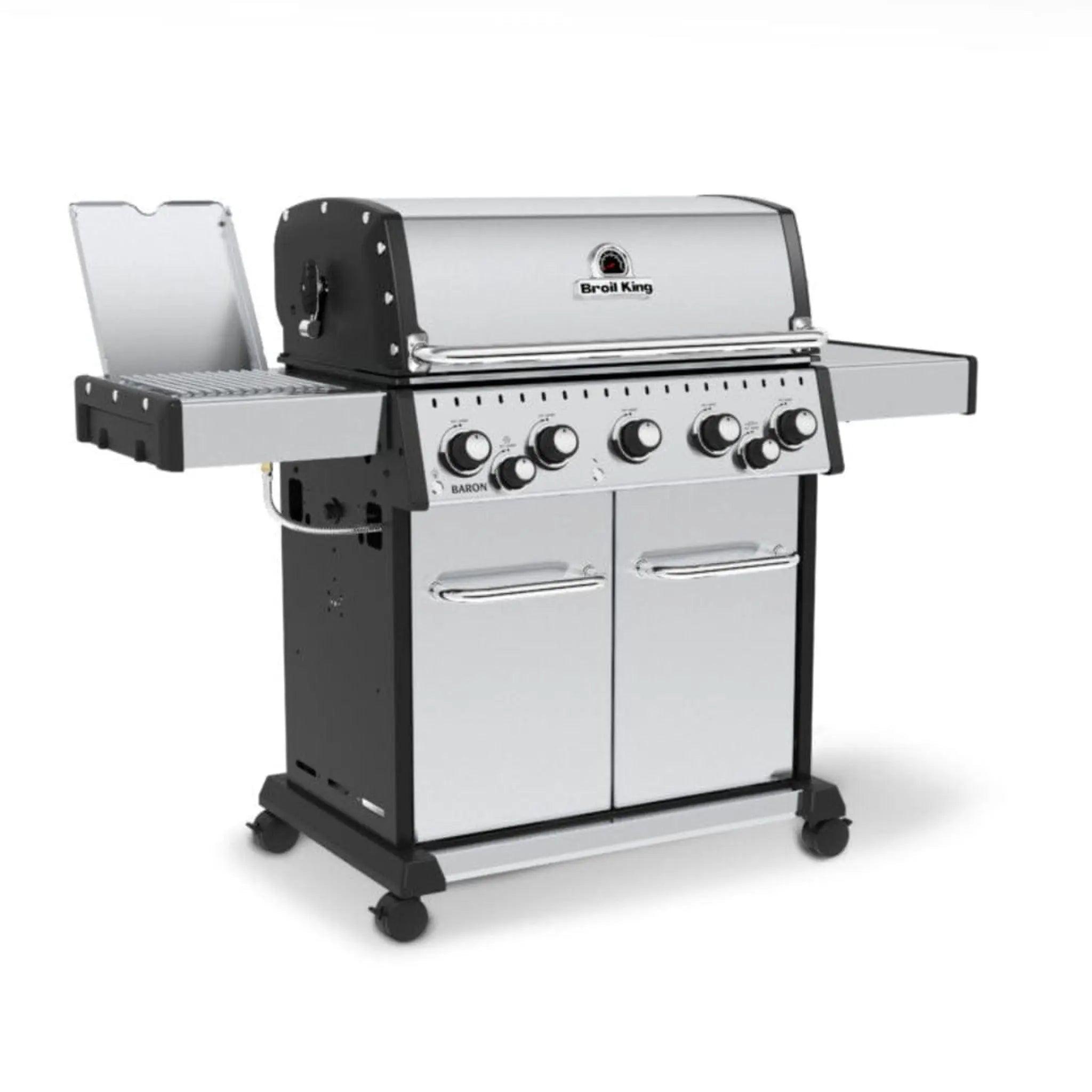 Broil King 63" 5 - Burner Baron S 590 Pro IR Gas Grill w/ Infrared Side Burner & Rear Rotisserie Burner - by Broil King | Buy at Agent BBQ