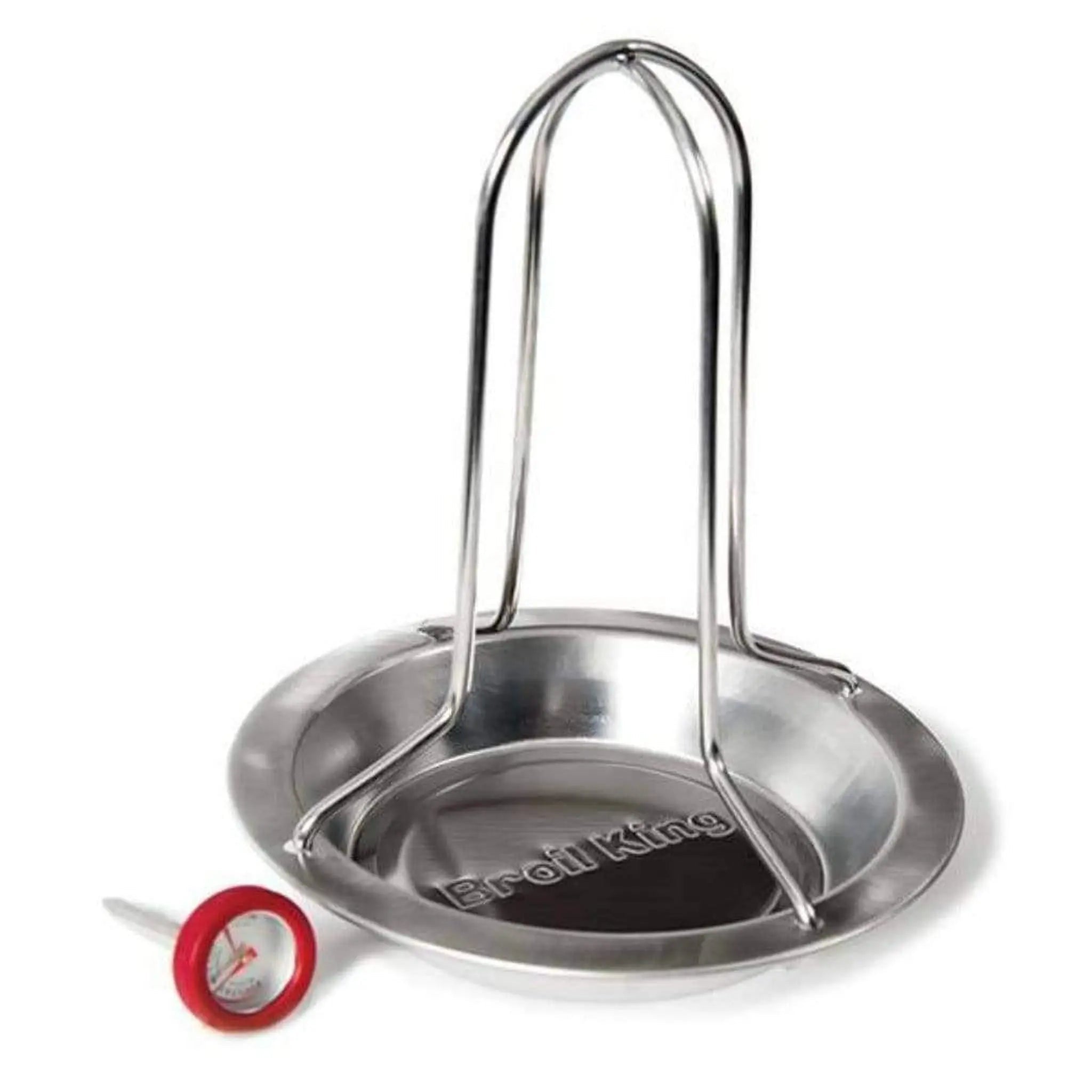 Broil King 8" Stainless Steel Chicken Roaster w/ Thermometer - by Broil King | Buy at Agent BBQ
