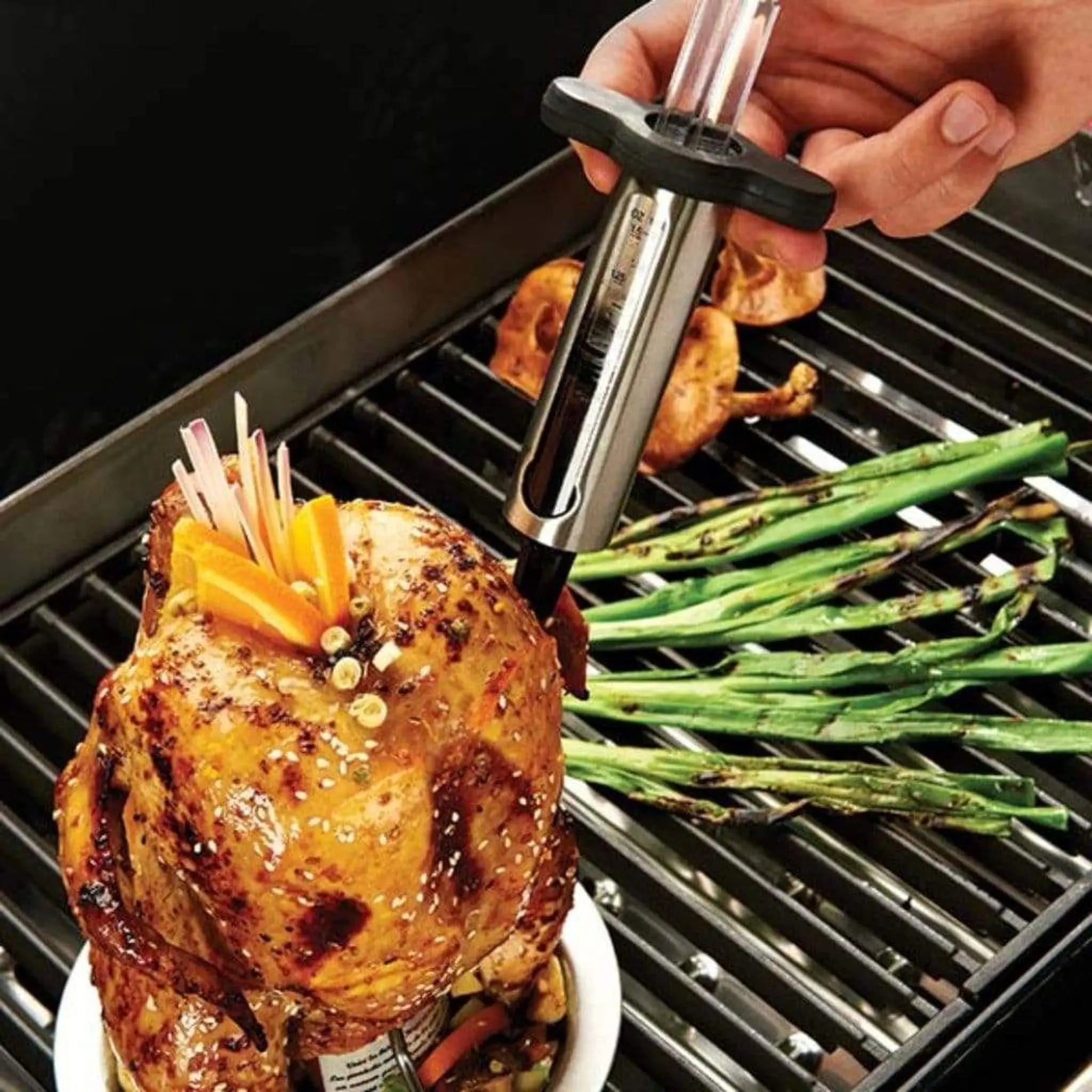 Broil King 8" Stainless Steel & Resin Marinade Injector - by Broil King | Buy at Agent BBQ