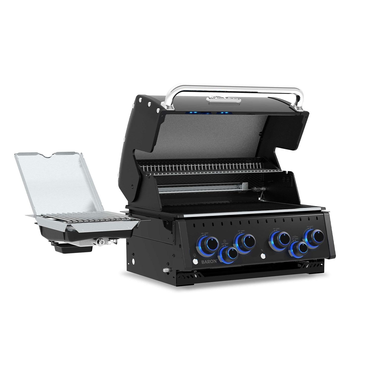 Broil King Baron 490 IR Shadow 28 - in 4 Burner Built - In Natural Gas Grill w/ Infrared Side Burner - Black - 875647 - Outdoor Grills by Broil King | Buy at Agent BBQ
