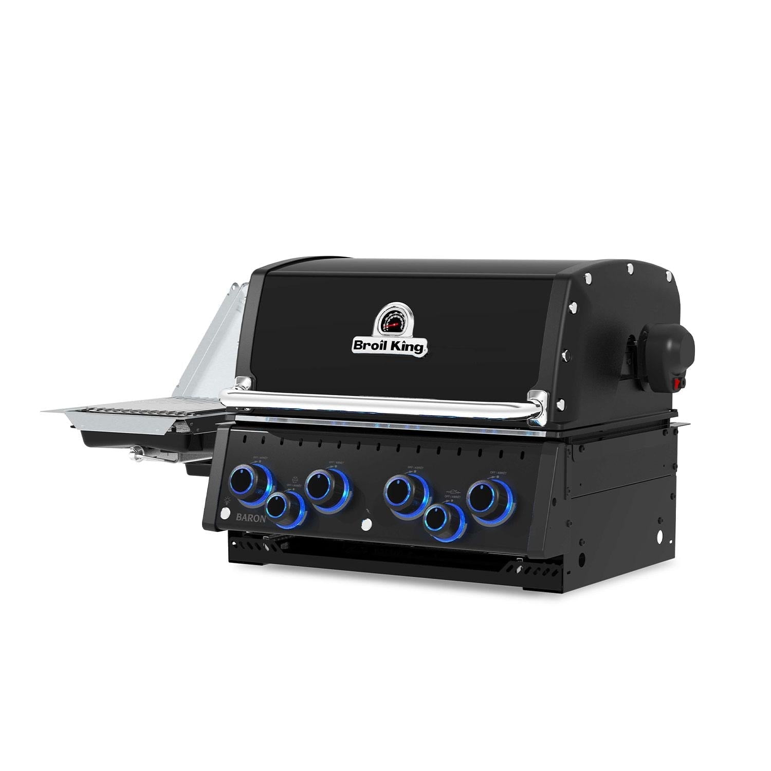Broil King Baron 490 IR Shadow 28 - in 4 Burner Built - In Natural Gas Grill w/ Infrared Side Burner - Black - 875647 - Outdoor Grills by Broil King | Buy at Agent BBQ