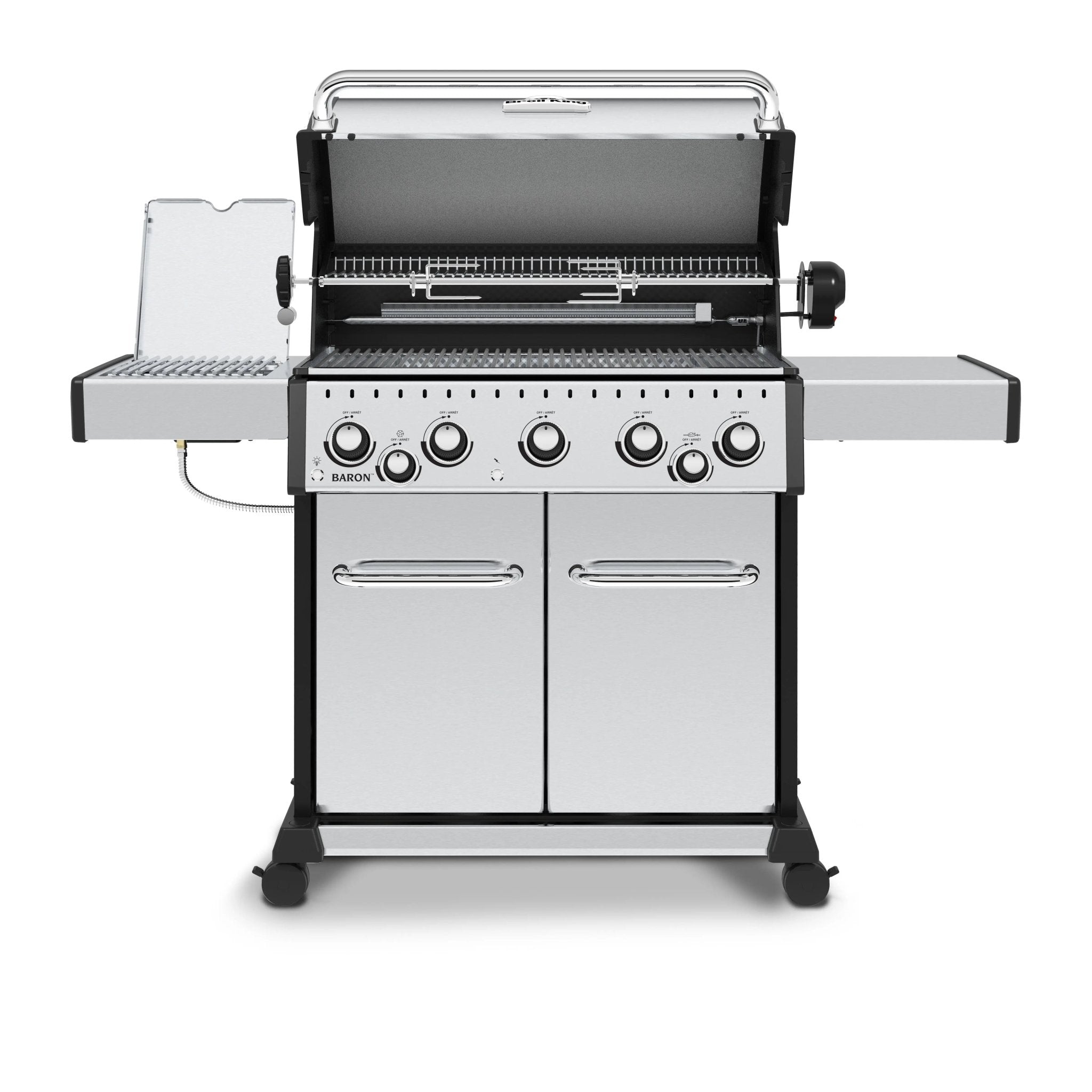 Broil King Baron S 590 PRO IR 5 - Burner Grill, w/Rotisserie & Infrared Side Burner - by Broil King | Buy at Agent BBQ