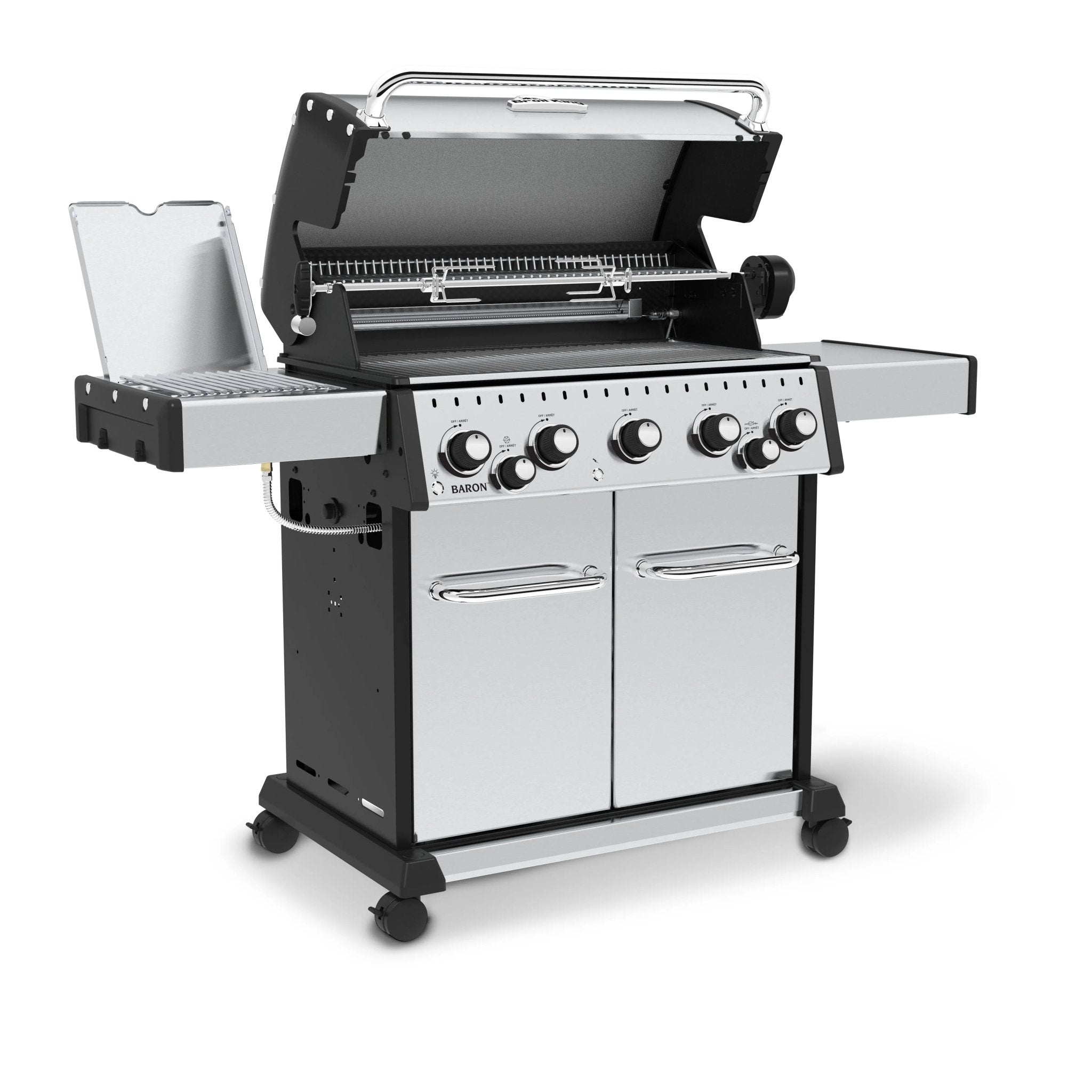Broil King Baron S 590 PRO IR 5 - Burner Grill, w/Rotisserie & Infrared Side Burner - by Broil King | Buy at Agent BBQ