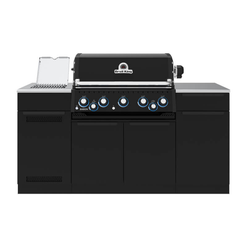 Broil King Baron Shadow 590i 4 - Burner Gas Grill With Rotisserie & Side Burner Grill Island - by Broil King | Buy at Agent BBQ