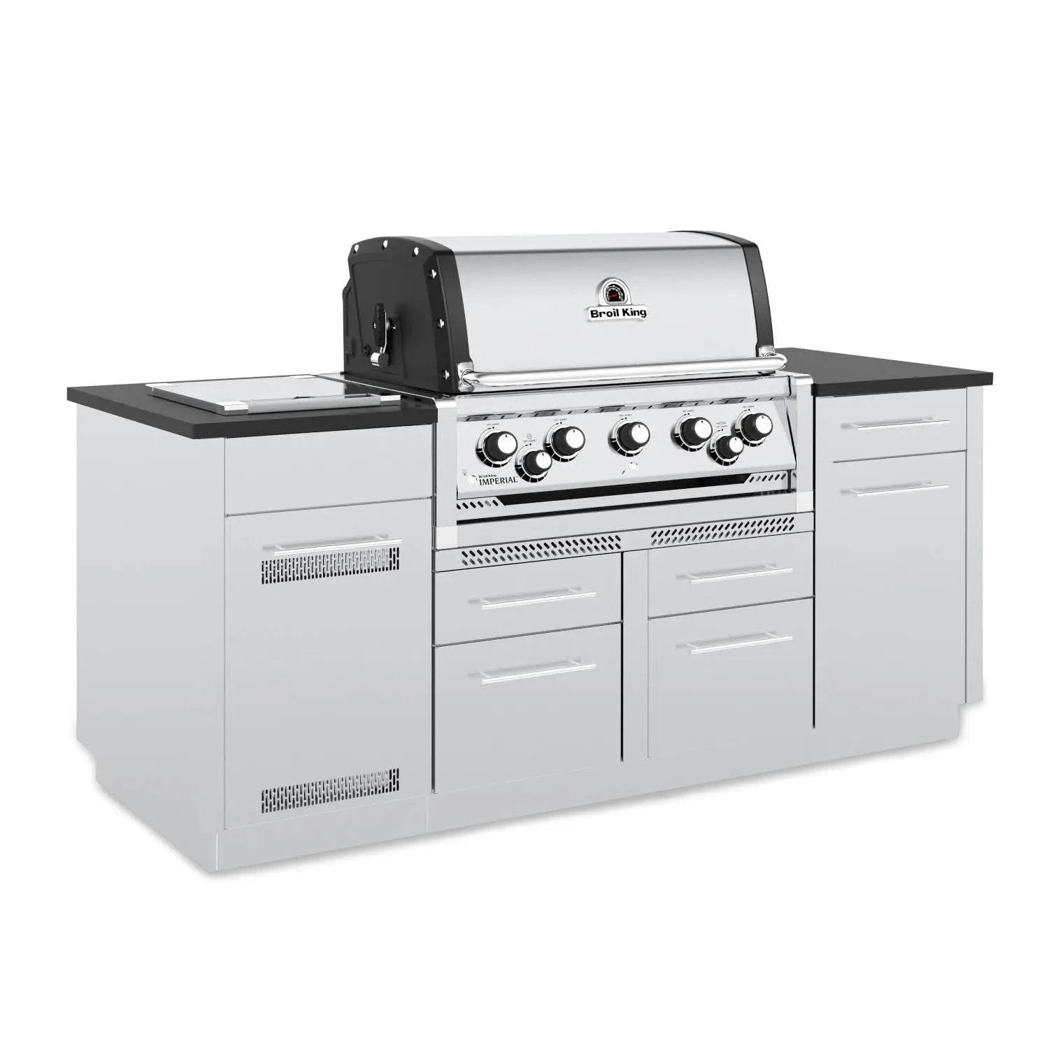 Broil King Imperial S 590i 5 - Burner Gas Grill Center w/Rotisserie & Side Burner - by Broil King | Buy at Agent BBQ