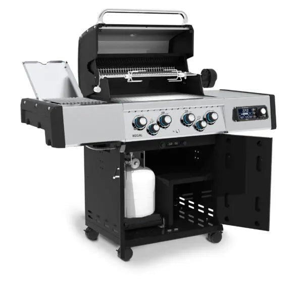 Broil King Regal Q 490 Pro IR 63" Black Propane Gas Grill With iQue Technology - by Broil King | Buy at Agent BBQ