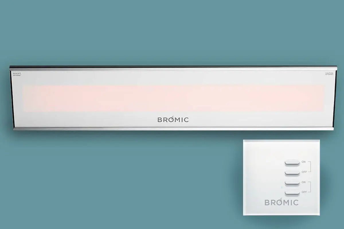 Bromic Platinum Smart - Heat 4500 Watt Radiant Infrared Outdoor Electric Heater | White | 208V - Patio Heater by Bromic Heating | Buy at Agent BBQ