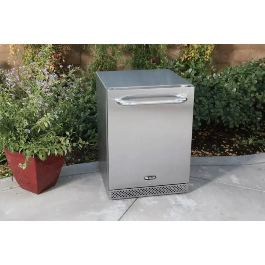 Bull 23" 4.9 Cu. Ft. Stainless Steel Premium Outdoor Refrigerator Series 2 - by Bull Grills | Buy at Agent BBQ