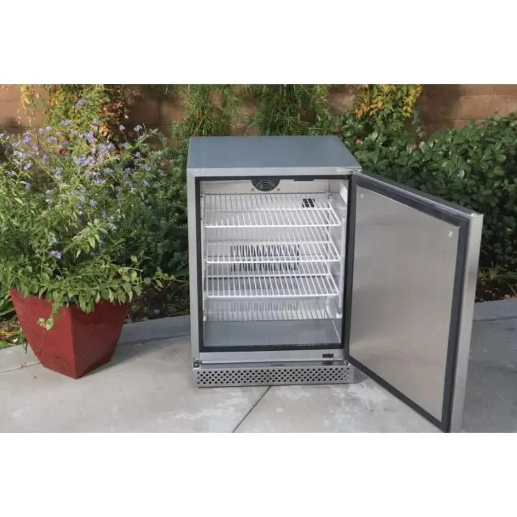 Bull 23" 4.9 Cu. Ft. Stainless Steel Premium Outdoor Refrigerator Series 2 - by Bull Grills | Buy at Agent BBQ