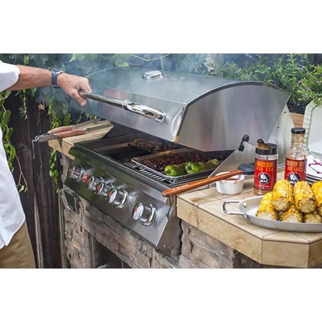 Bull 30" 4 - Burner Angus Built - In Gas Grill with Infrared Backburner & Rotisserie - by Bull Grills | Buy at Agent BBQ