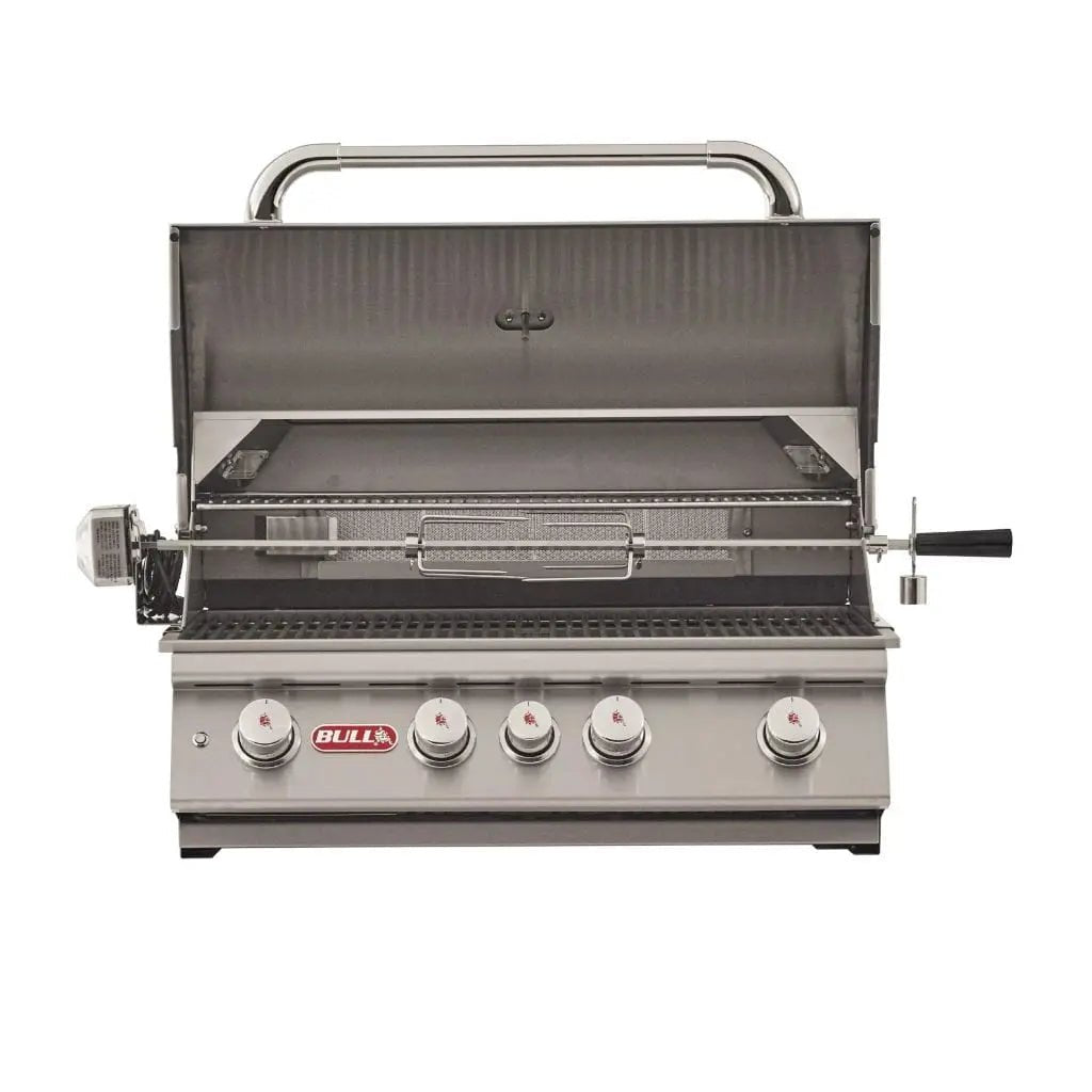 Bull 30" 4 - Burner Angus Built - In Gas Grill with Infrared Backburner & Rotisserie - by Bull Grills | Buy at Agent BBQ
