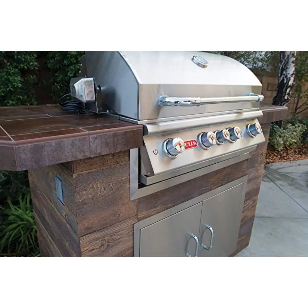 Bull 30" 4 - Burner Angus Built - In Gas Grill with Infrared Backburner & Rotisserie - by Bull Grills | Buy at Agent BBQ